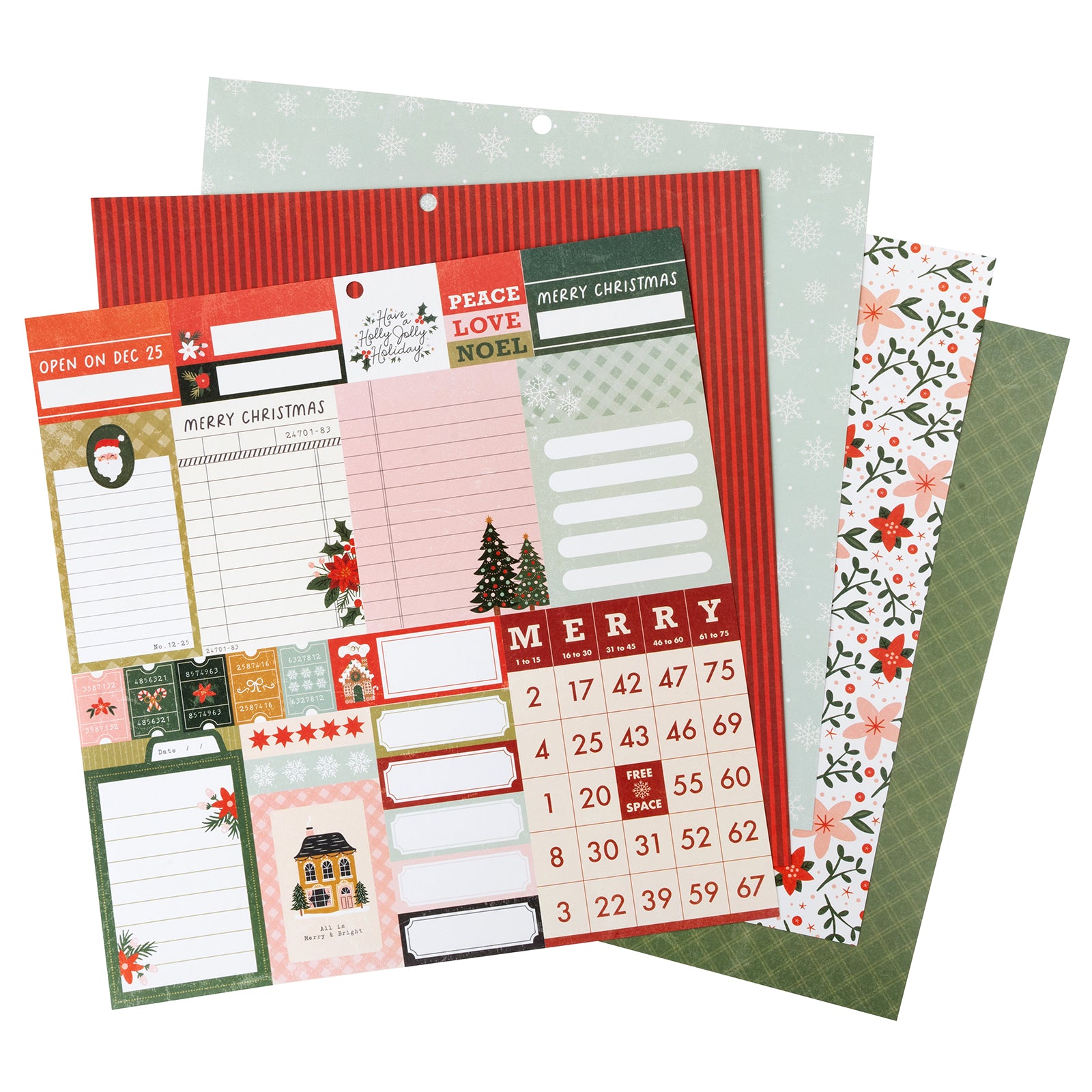 Crate Paper Holly Jolly 12 x 12 Paper Pad
