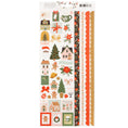 Load image into Gallery viewer, Back of packaging for Crate Paper Holly Jolly Holiday Cardstock Stickers - 96 Pack
