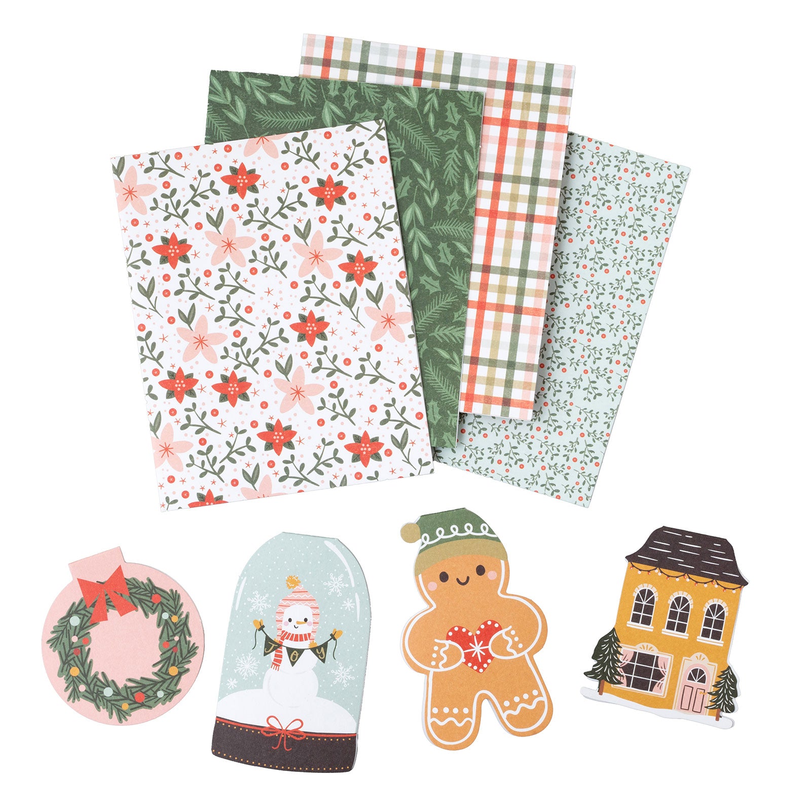 Crate Paper Boxed Cards - Holly Jolly Holiday A2 Cards, 40 sets