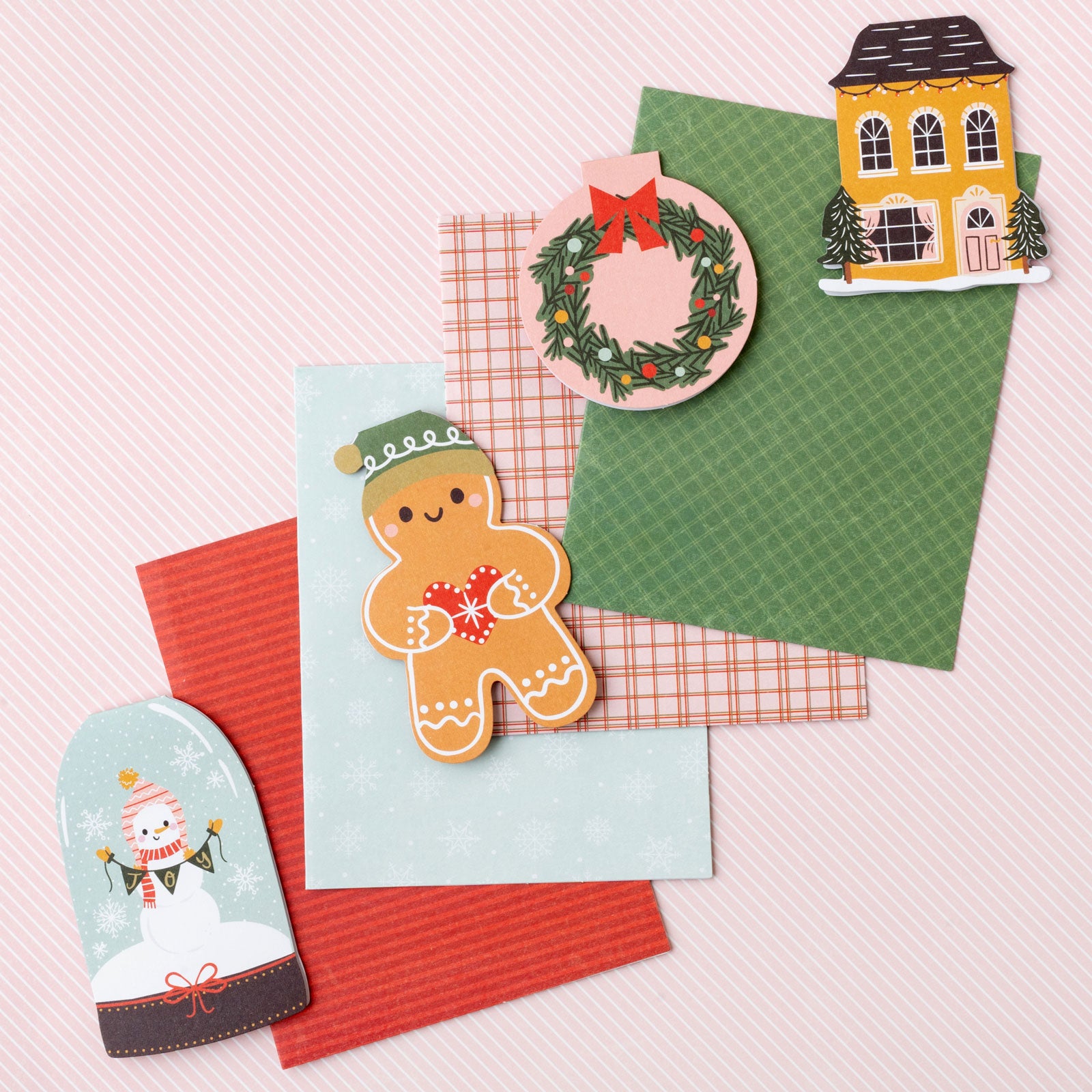 Crate Paper Boxed Cards - Holly Jolly Holiday A2 Cards, 40 sets