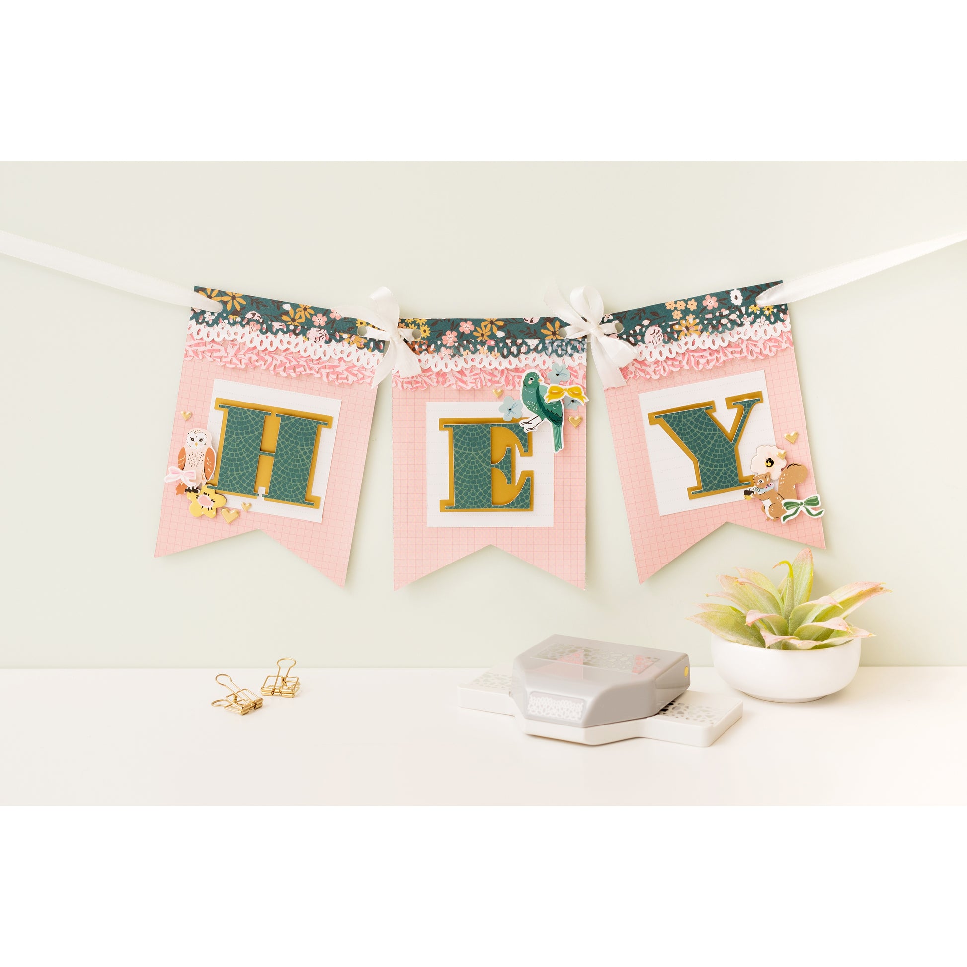 EK Success Large Edge Punch - Embroidery, 1.25" Wide