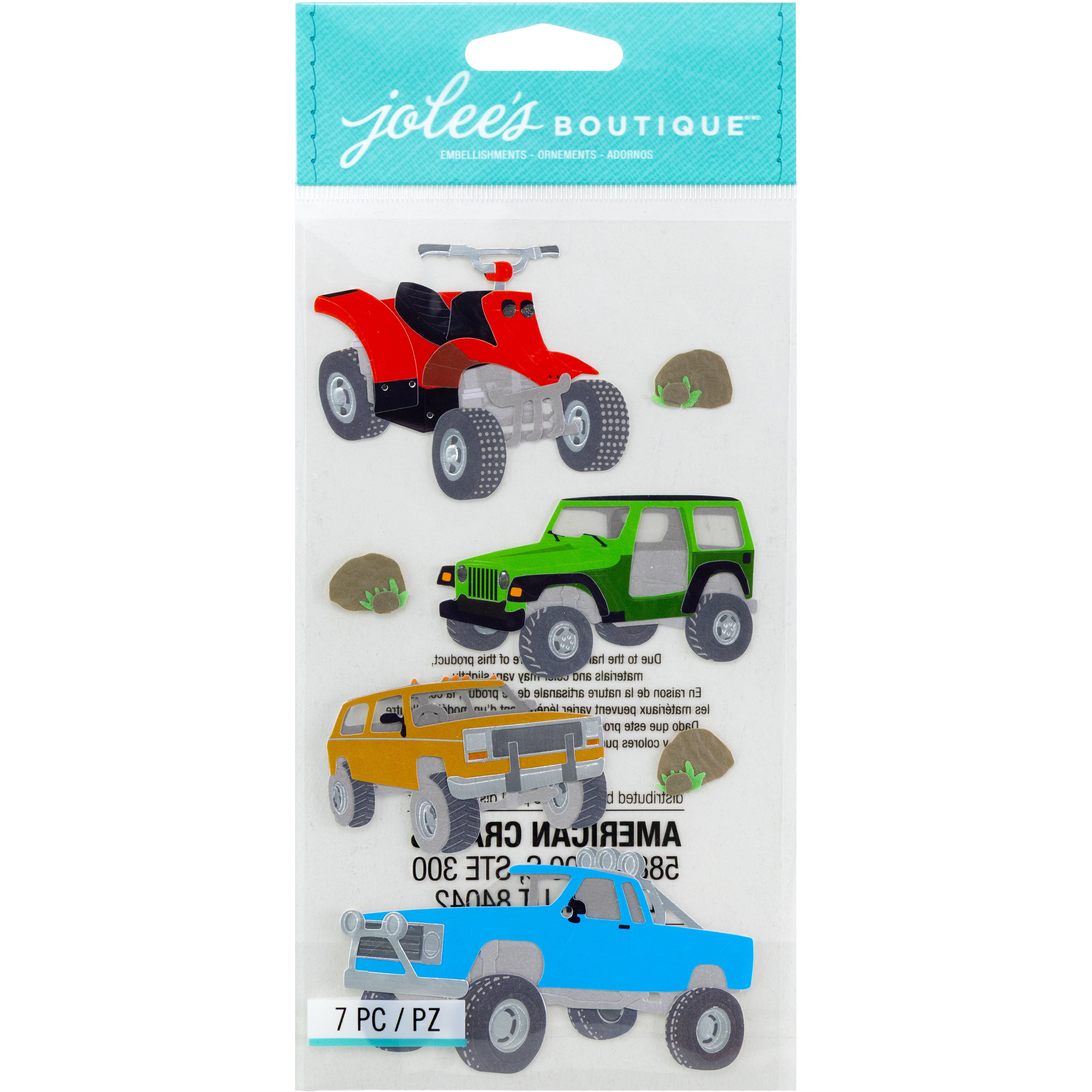 Off Roading Jolee's Boutique Le Grande Dimensional Sticker Set