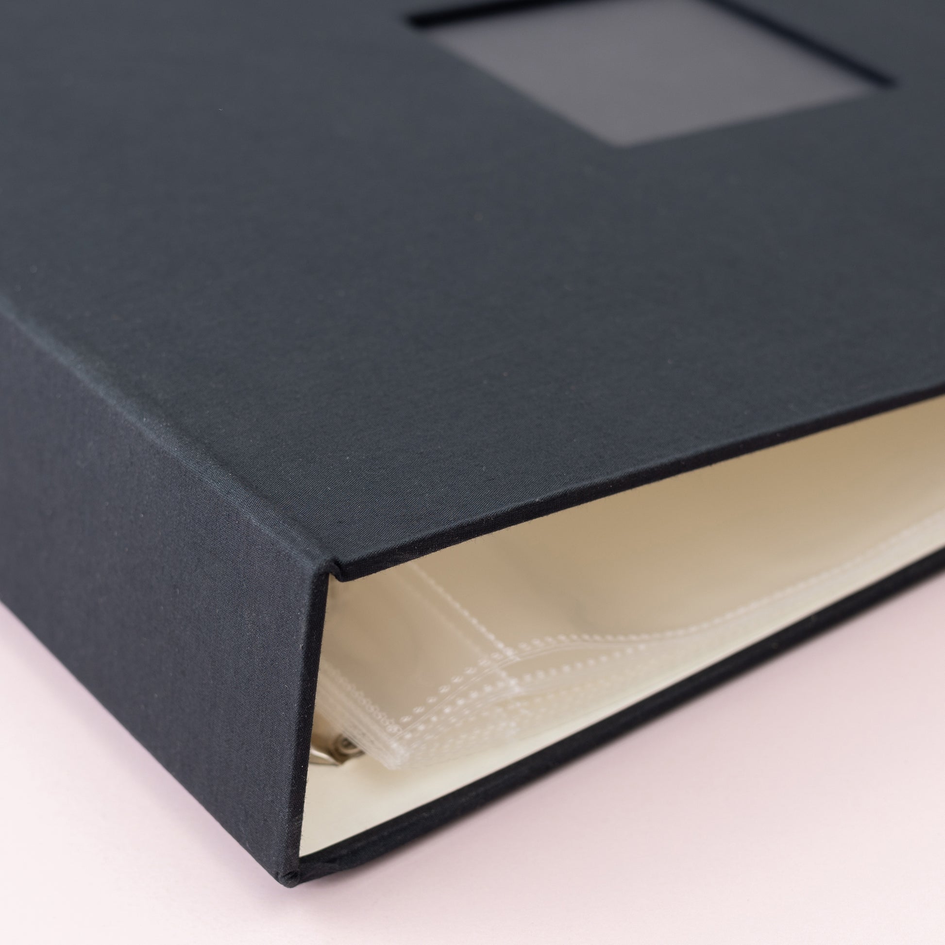 American Crafts 12x12" D-Ring Cloth Album with Window - Available in Multiple Styles