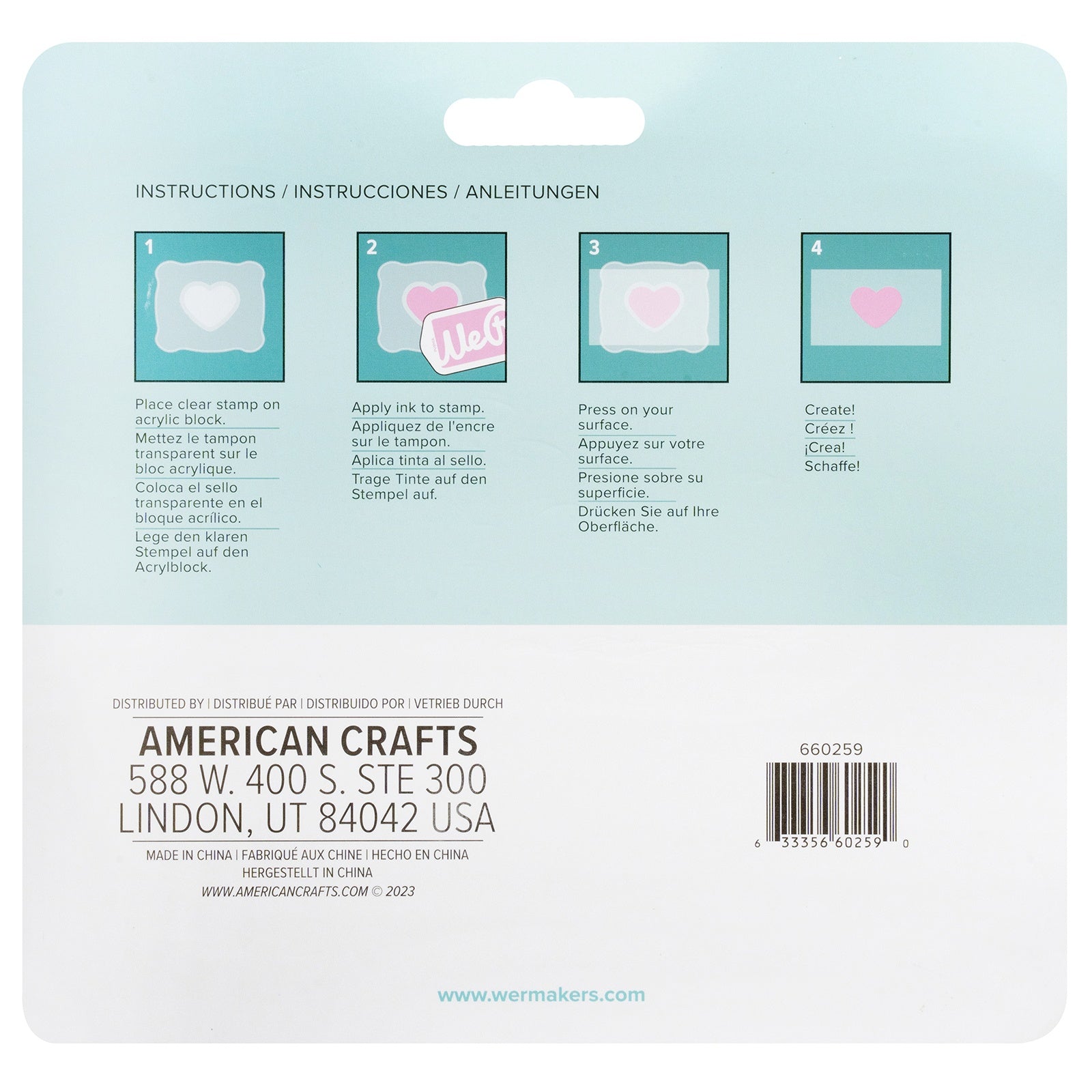 We R Makers Acrylic Block Stamping Set