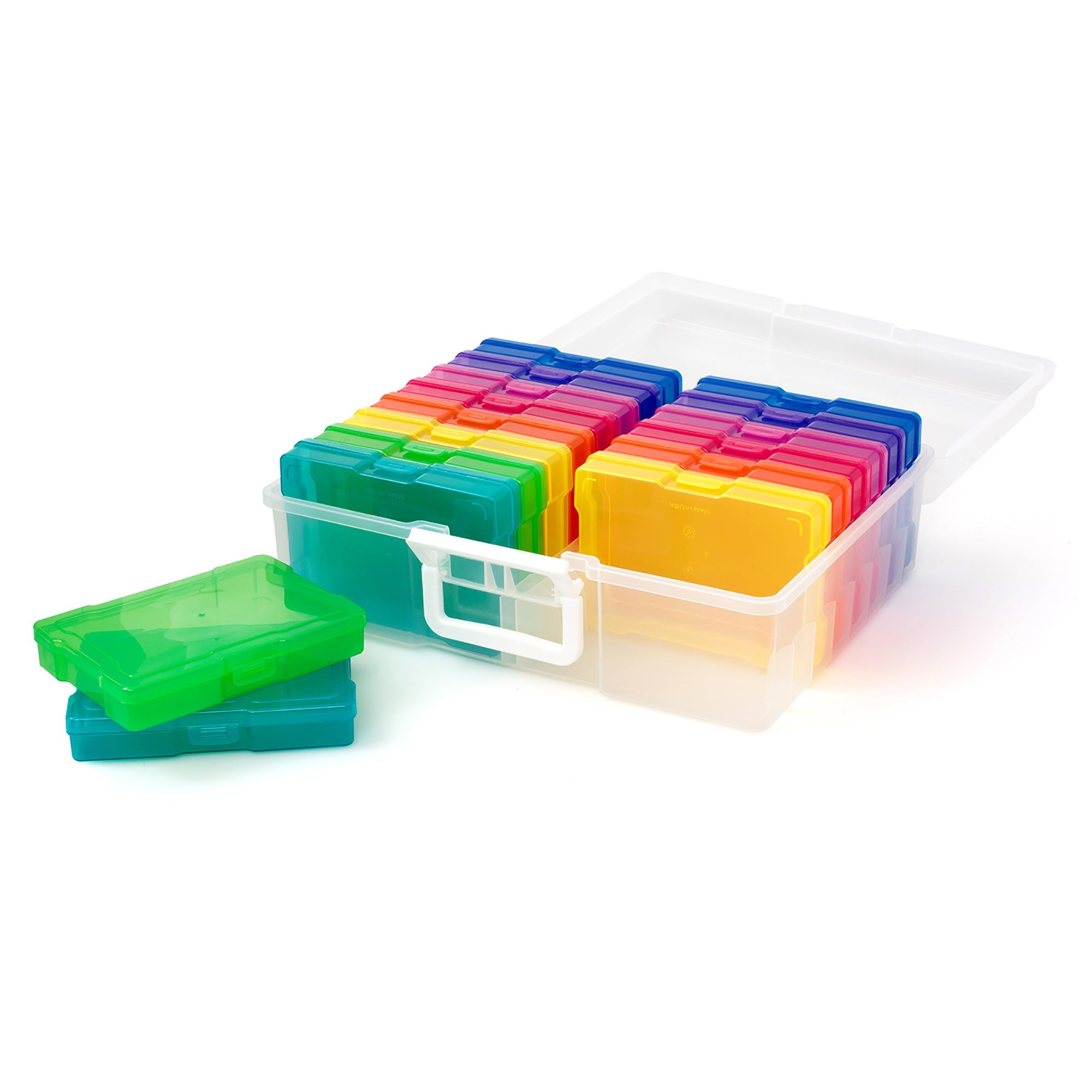 We R Translucent Plastic Storage Organizer with 16 Small Cases
