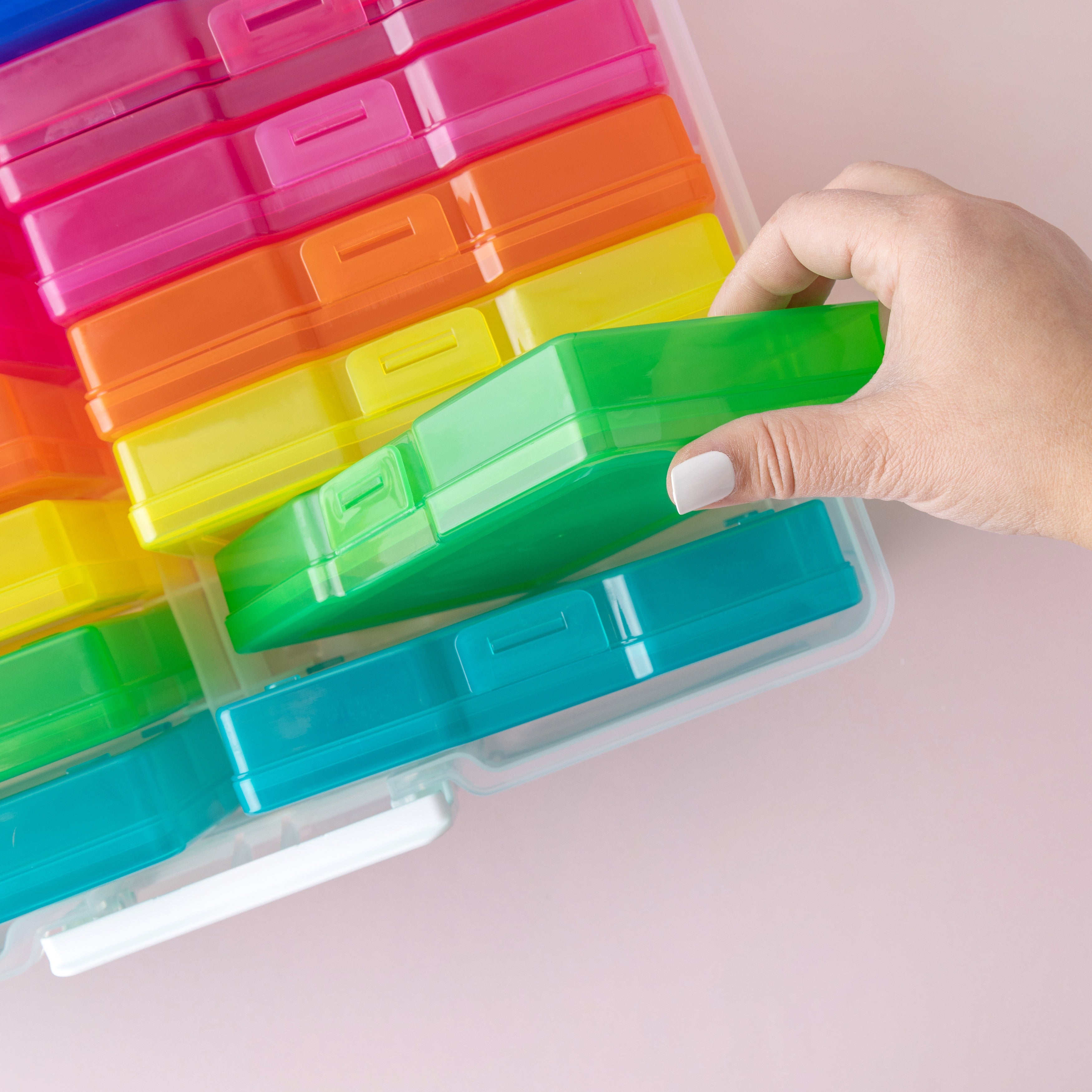 We R Translucent Plastic Storage Organizer with 16 Small Cases