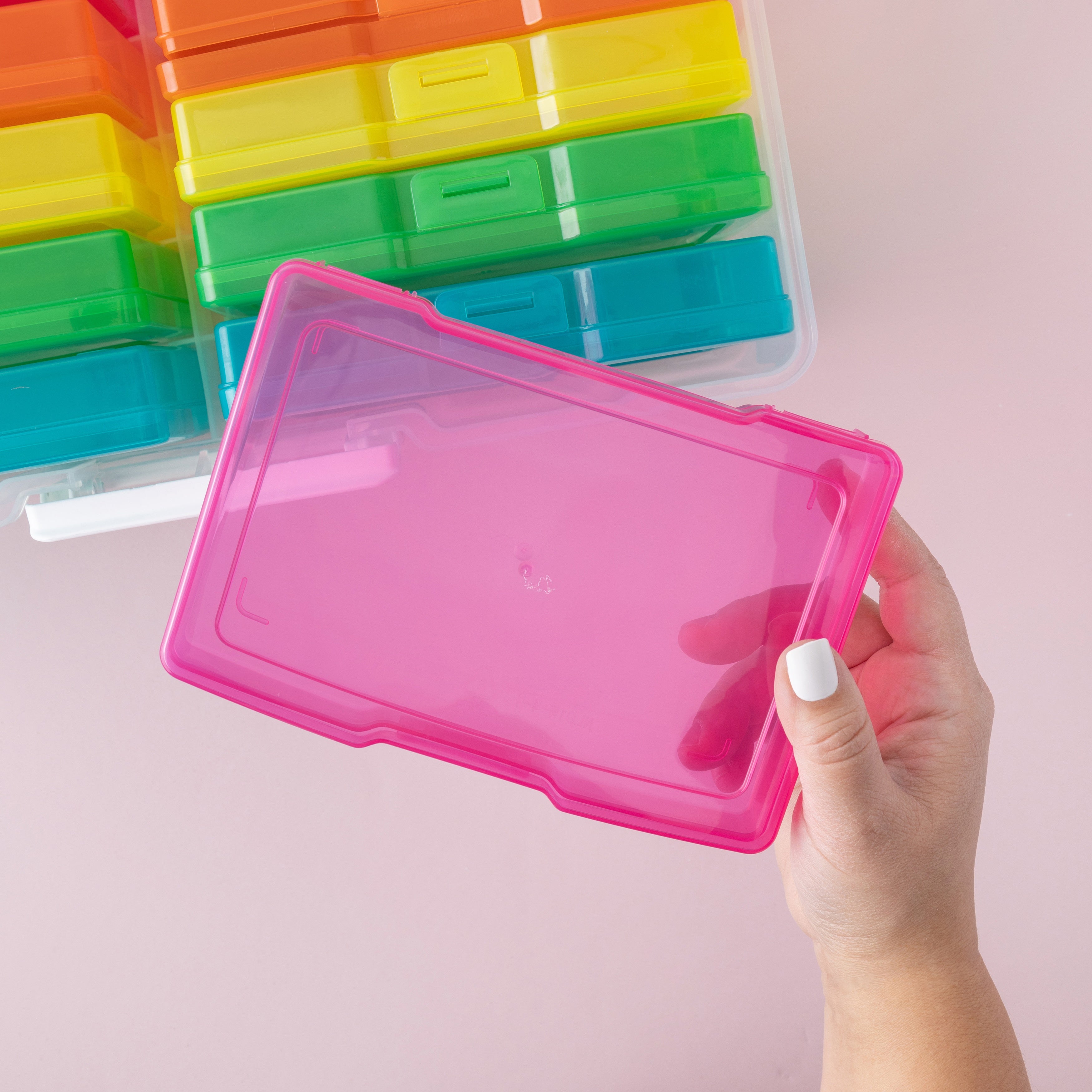 We R Translucent Plastic Storage Organizer with 16 Small Cases