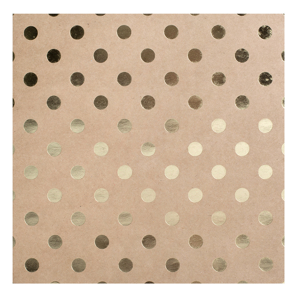 Bazzill Foiled Kraft 12x12" Cardstock Packs