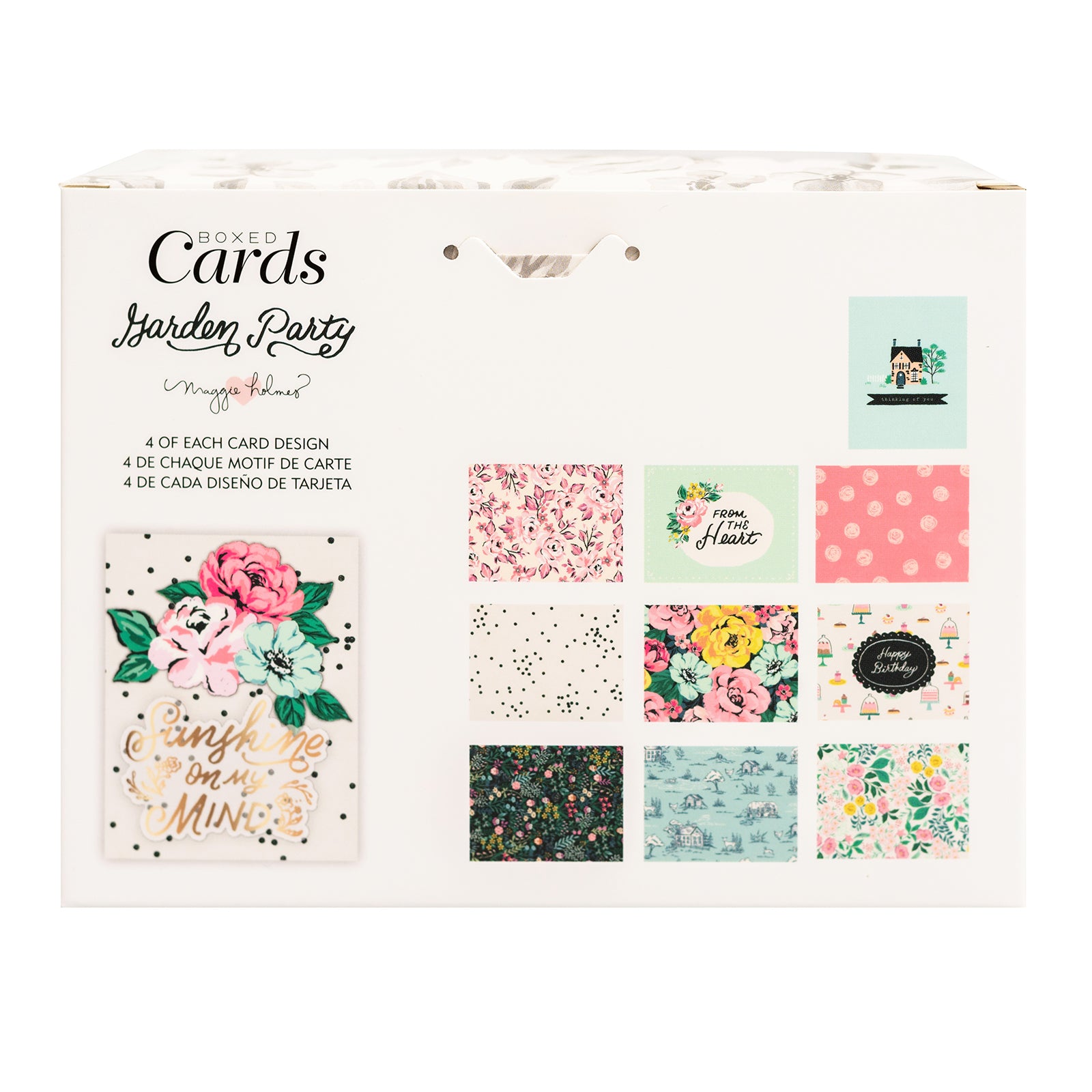 American Crafts A2 Cards with Envelopes - Maggie Holmes Garden Party, 40 pack
