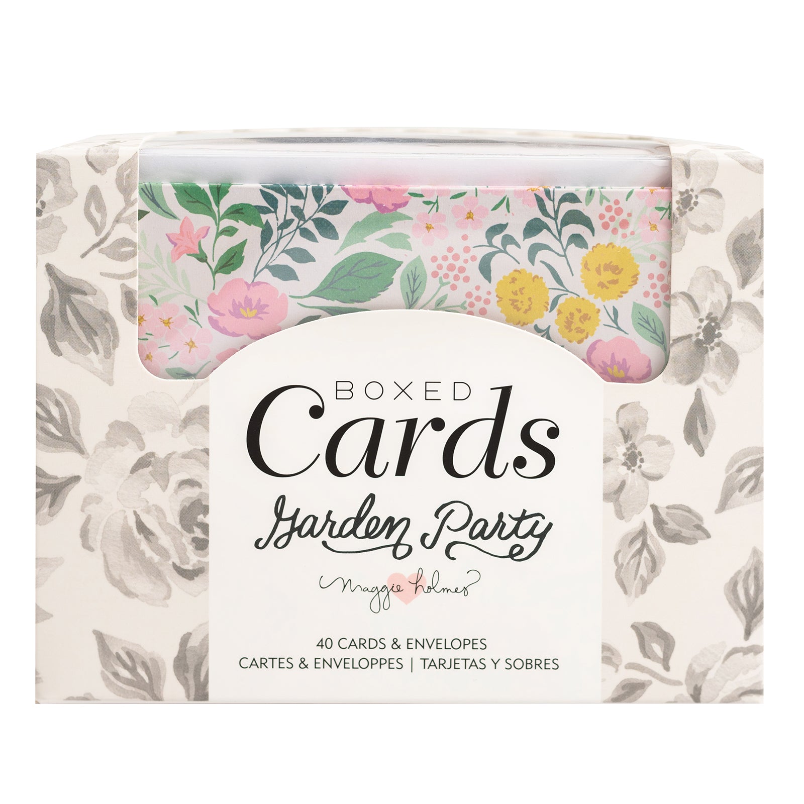American Crafts A2 Cards with Envelopes - Maggie Holmes Garden Party, 40 pack