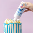 Load image into Gallery viewer, Lifestyle of blue Sweetshop Cake Drip being used on white cake
