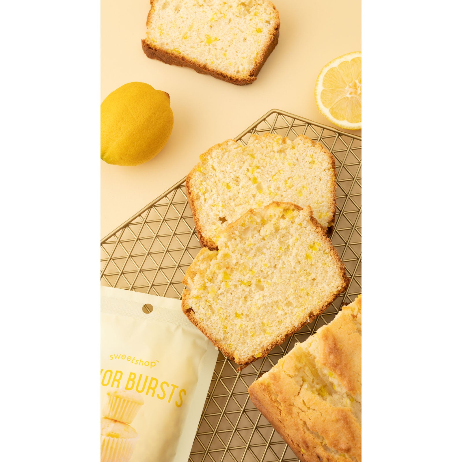 Lifestyle image of lemon flavored bread