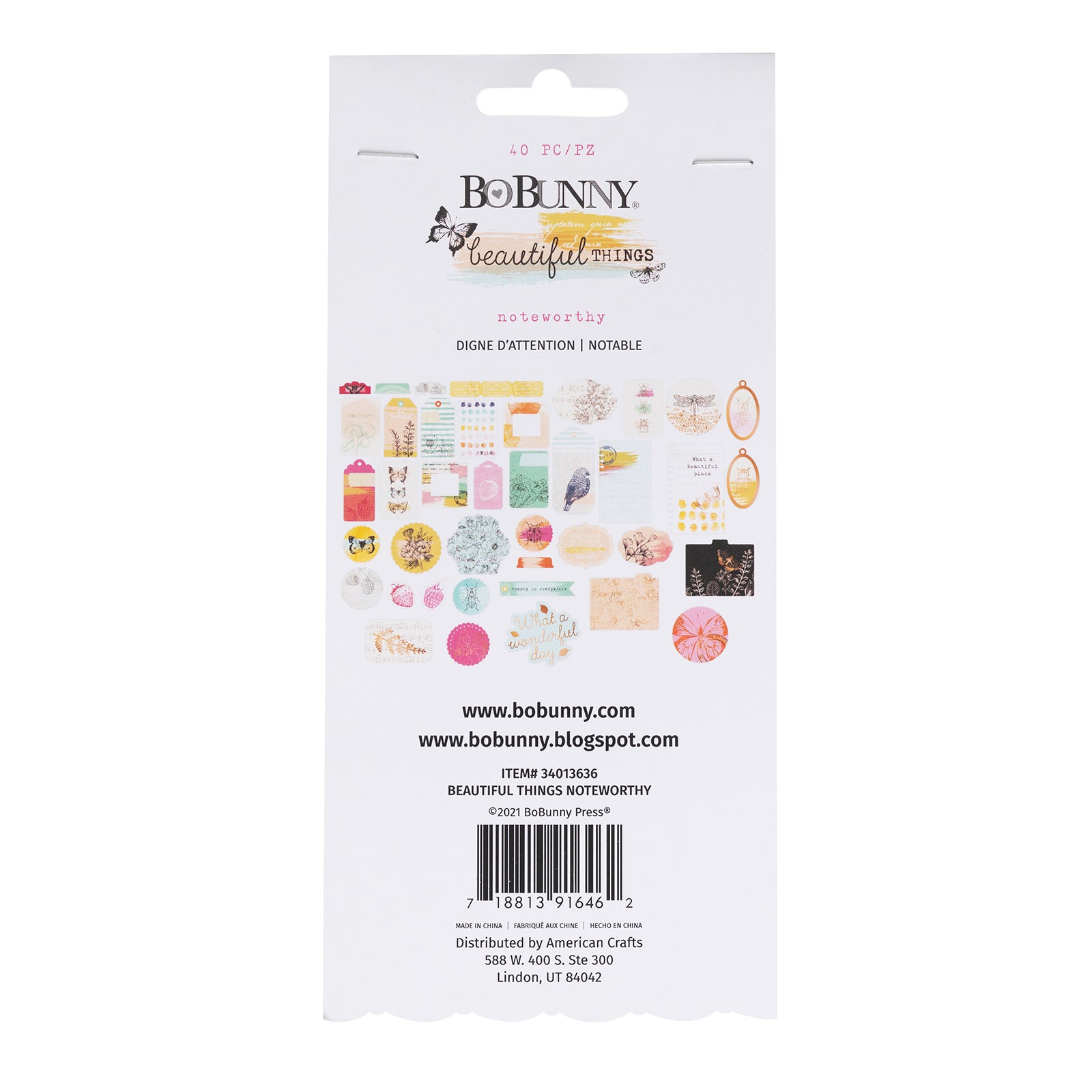 Beautiful Things Noteworthy Die-Cuts 40 Pack-Noteworthy