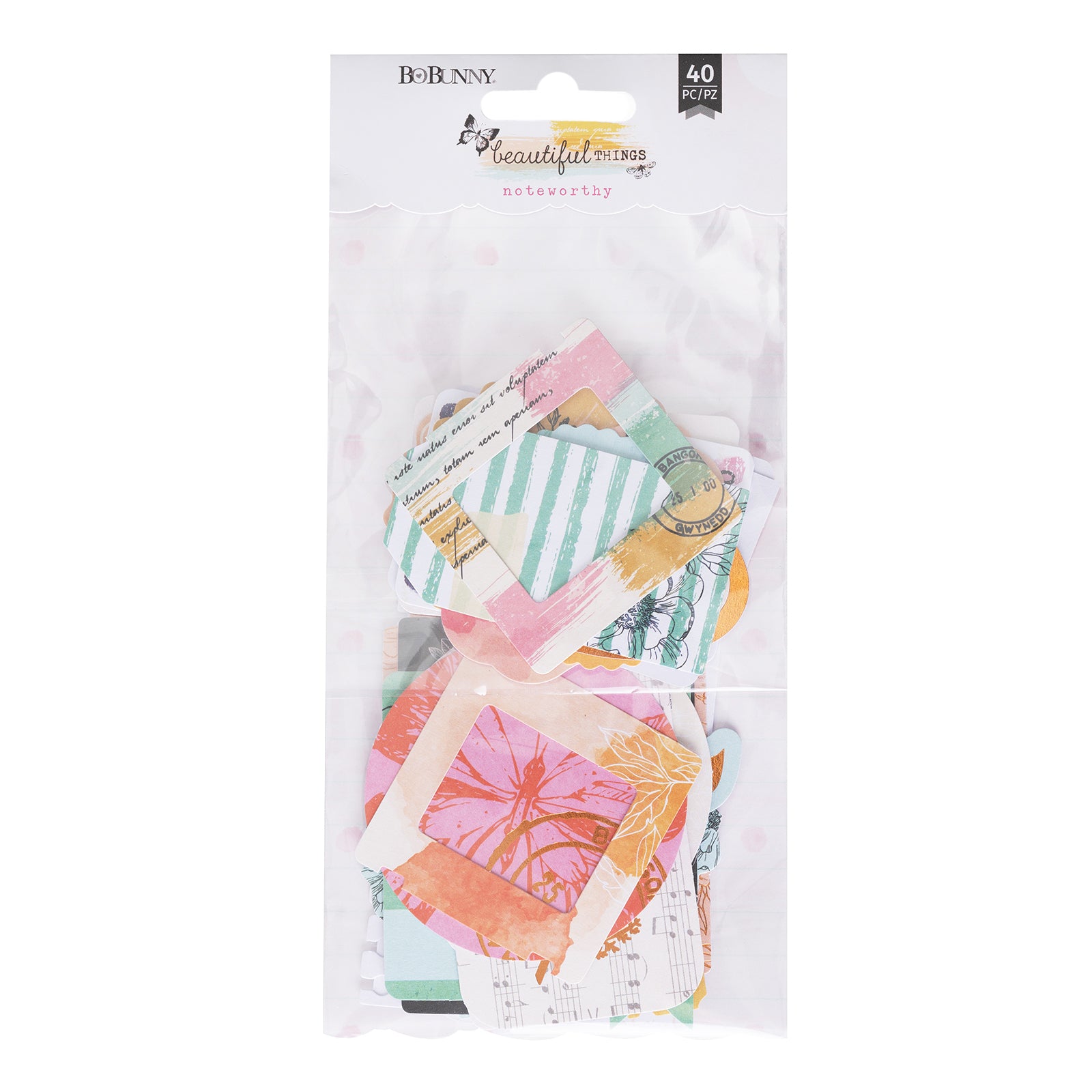 Beautiful Things Noteworthy Die-Cuts 40 Pack-Noteworthy