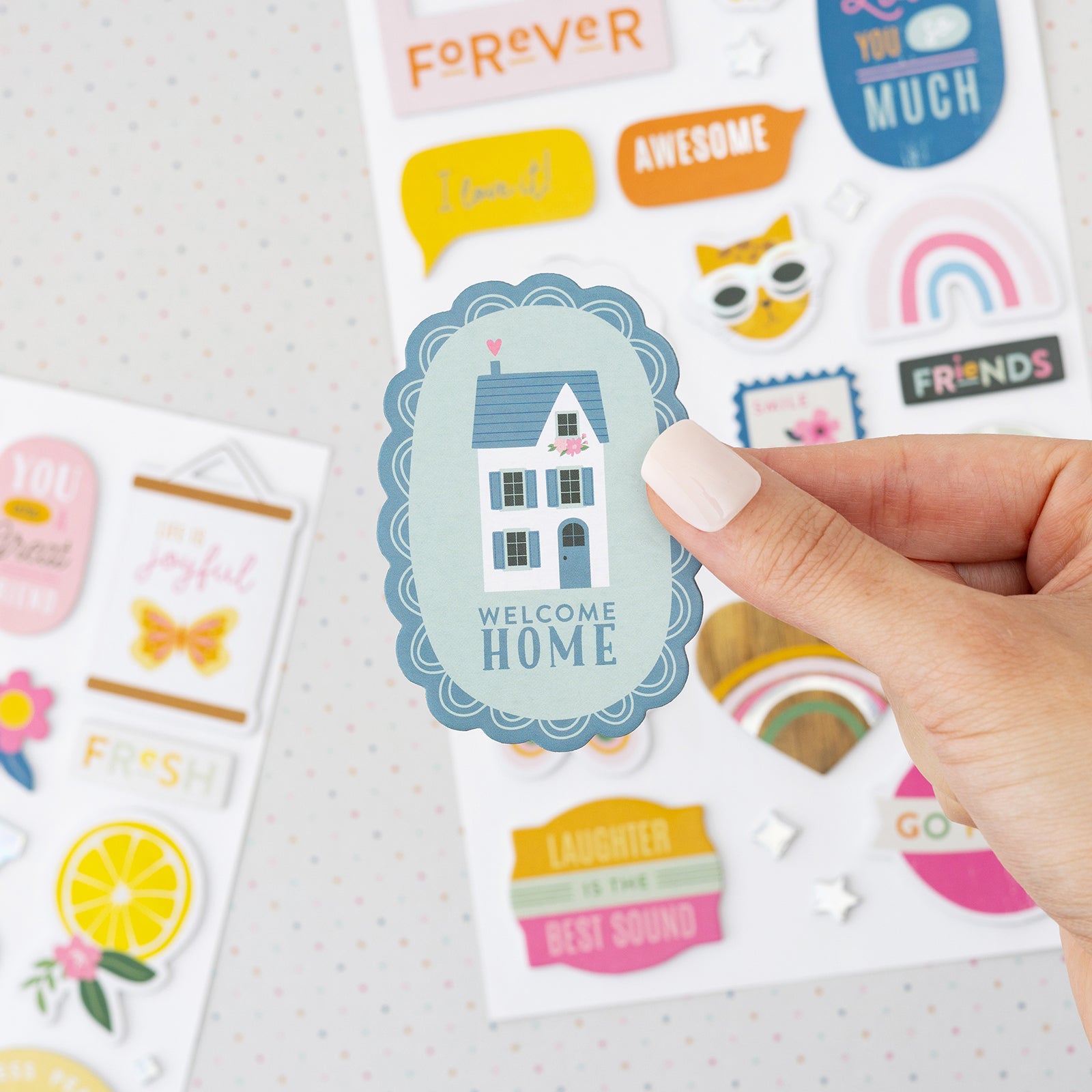 Jen Hadfield Stardust Cardstock Stickers 6"X12" 77/Pkg-W/Silver Foil Accents