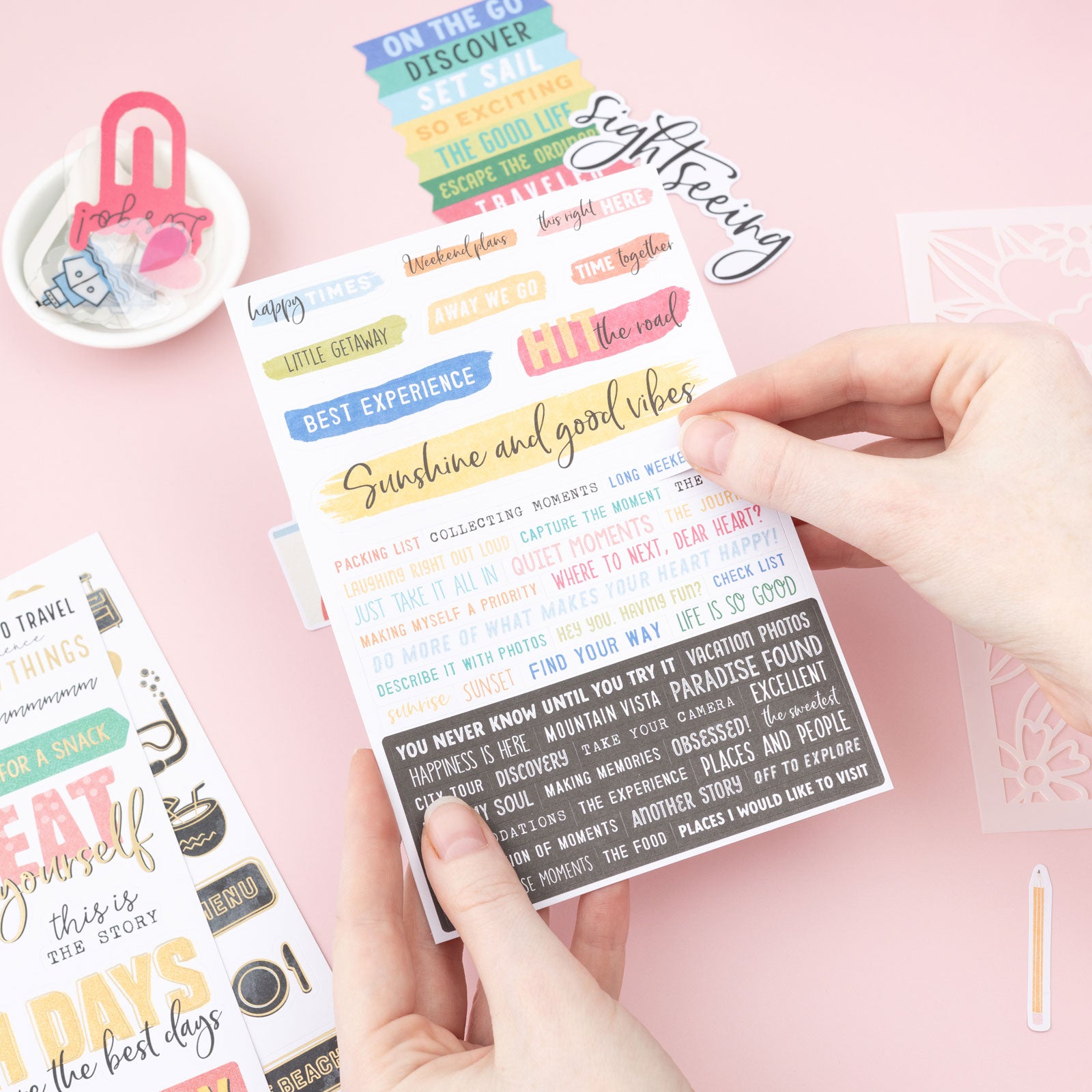 Lifestyle image of Die-Cut Paper Clips being held