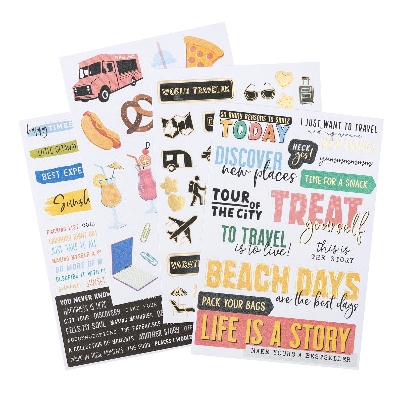 American Crafts Vicki Boutin Where to Next Sticker Book - 238 Piece