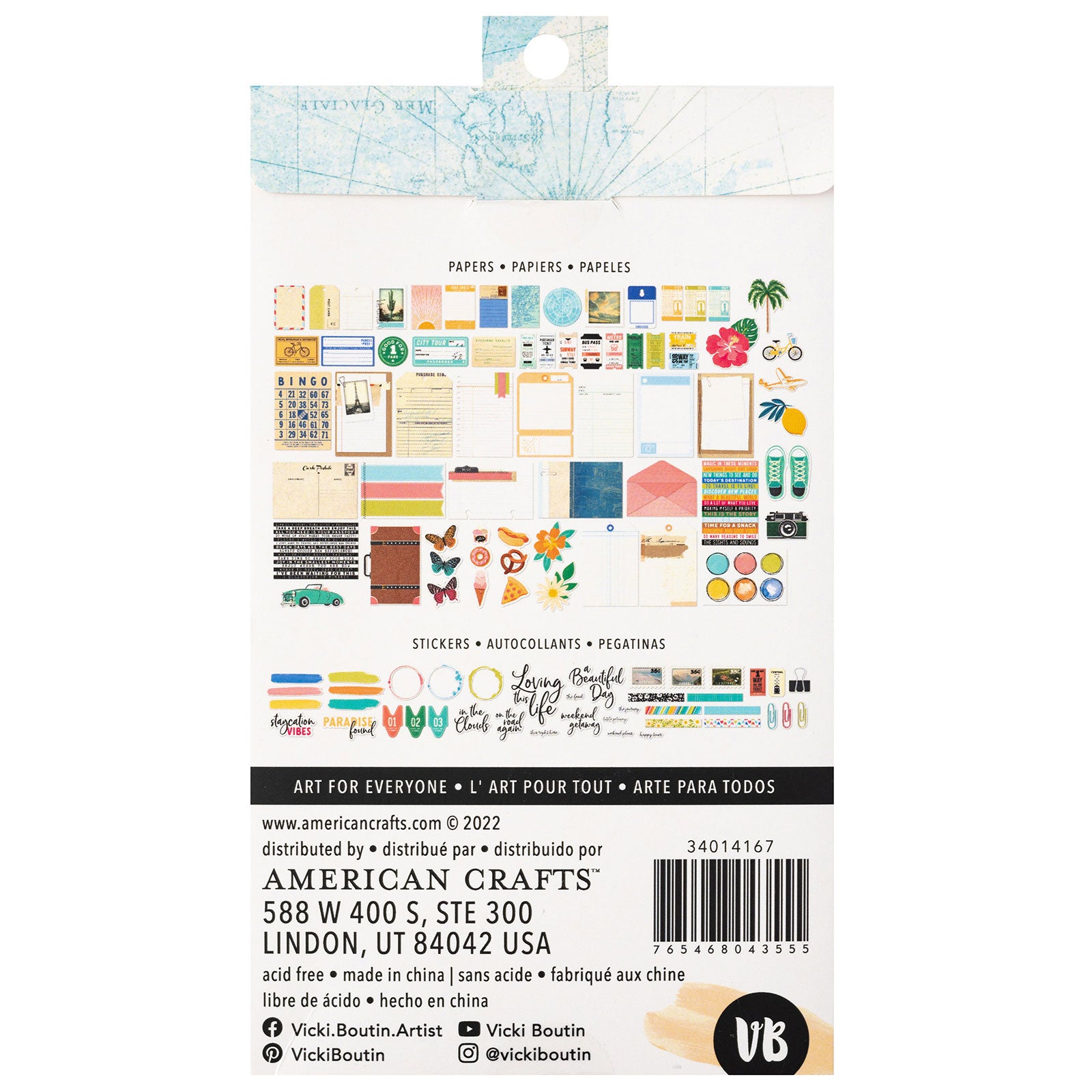 Vicki Boutin Where To Next Paperie Pack 200/Pkg-Ephemera, Journaling Spots & Washi
