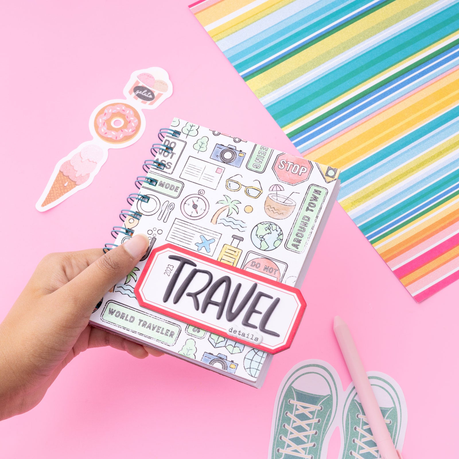 Vicki Boutin Where To Next Paperie Pack 200/Pkg-Ephemera, Journaling Spots & Washi