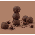 Load image into Gallery viewer, AC Sweetshop Brownie Batter Edible Cookie Dough pieces on brown background
