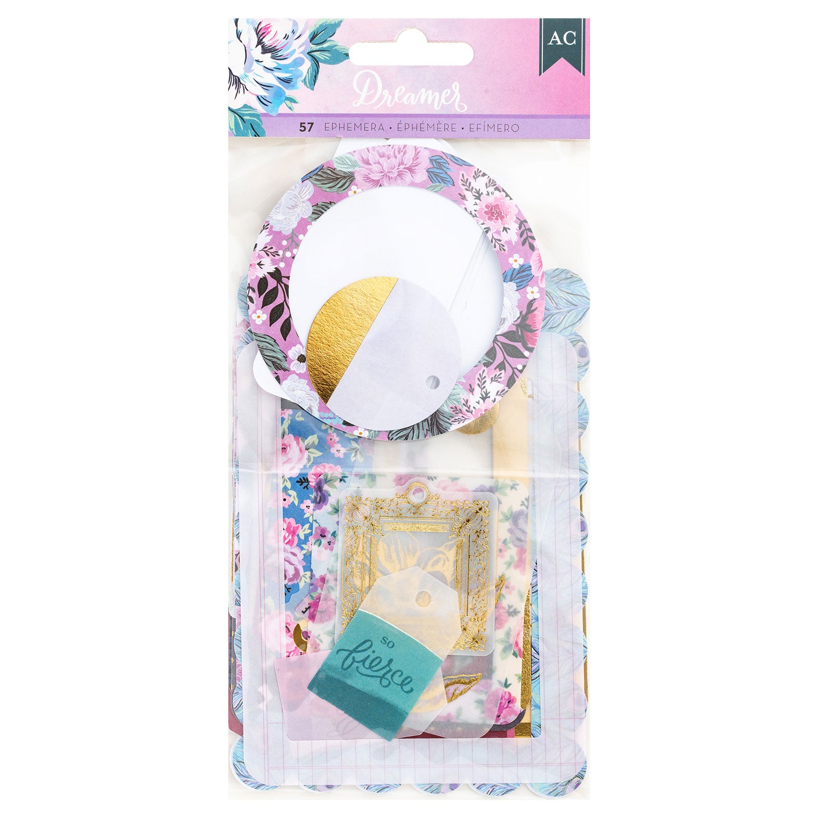 American Crafts Dreamer Journaling Ephemera Icon Die Cut Shapes Set