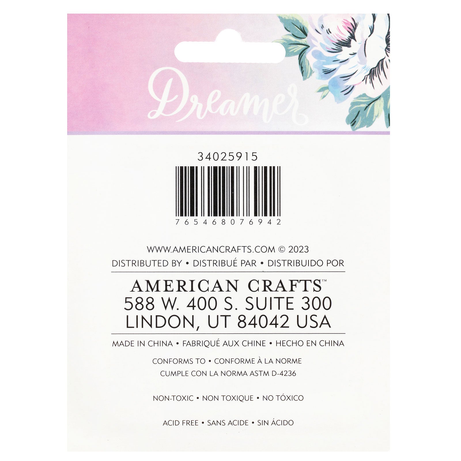 American Crafts Dreamer Medium Ink Pad - 4 Piece