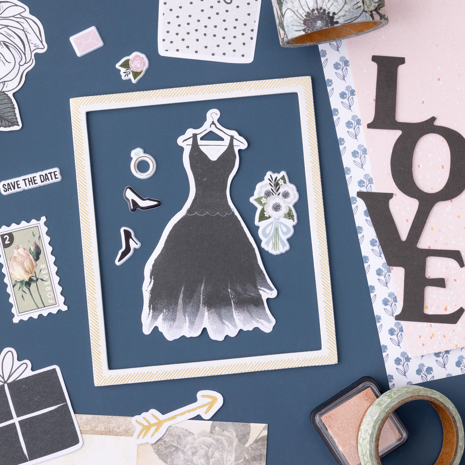 American Crafts A Perfect Match Icon Stickers - 55 Piece