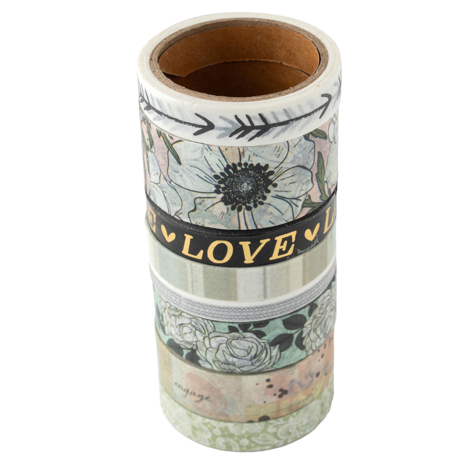 American Crafts A Perfect Match Washi Tape - 8 Pack