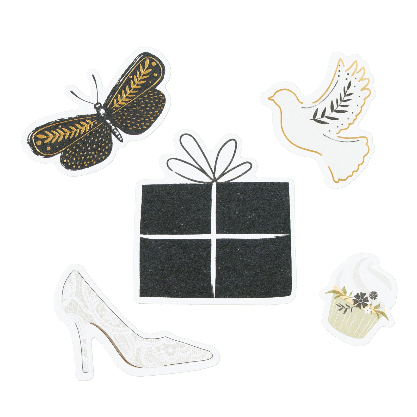 American Crafts A Perfect Match Ephemera Icon Set - 61 Piece