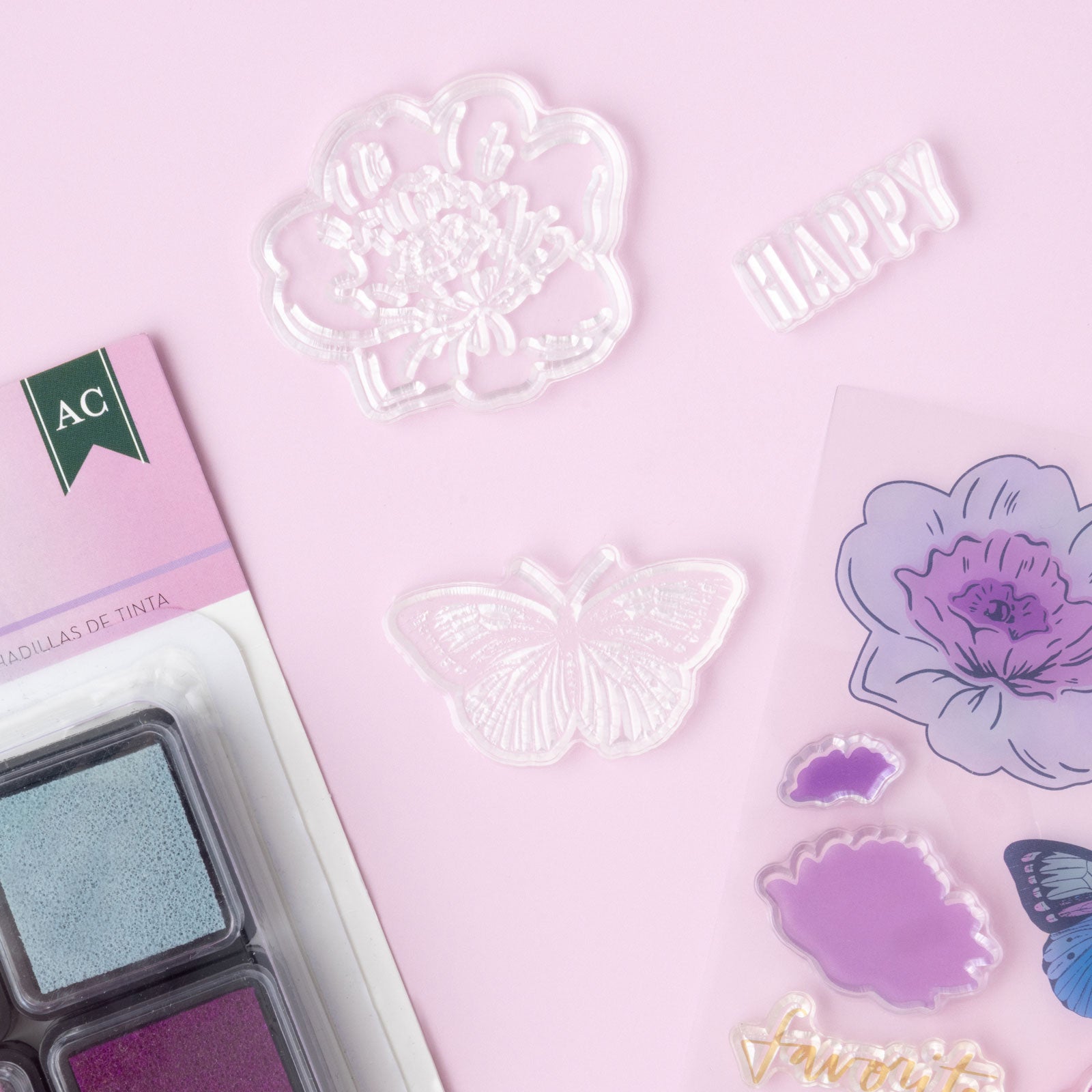 American Crafts Dreamer Acrylic Stamps Set