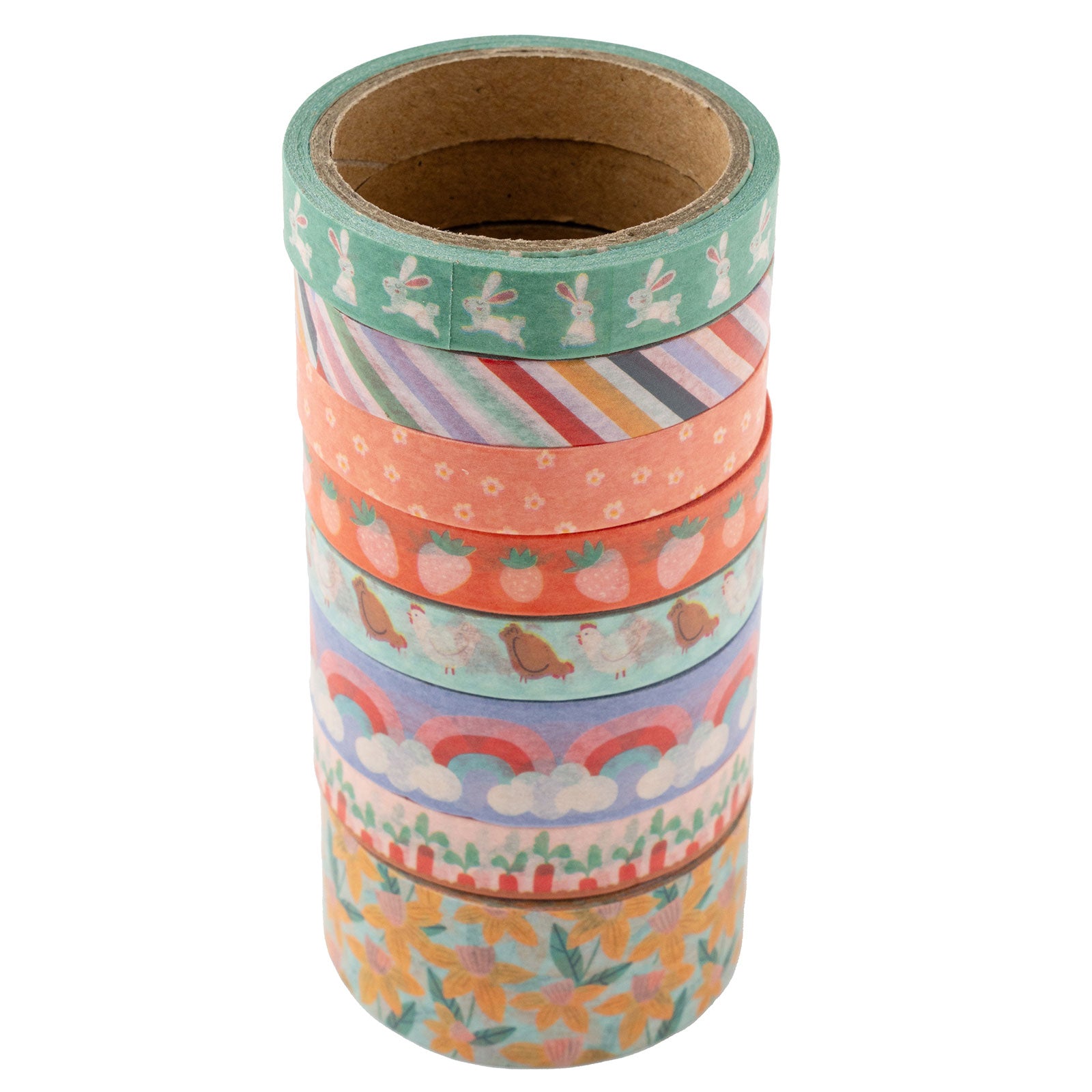 American Crafts Pebbles Sunny Bloom Washi Tape - 8 Pack