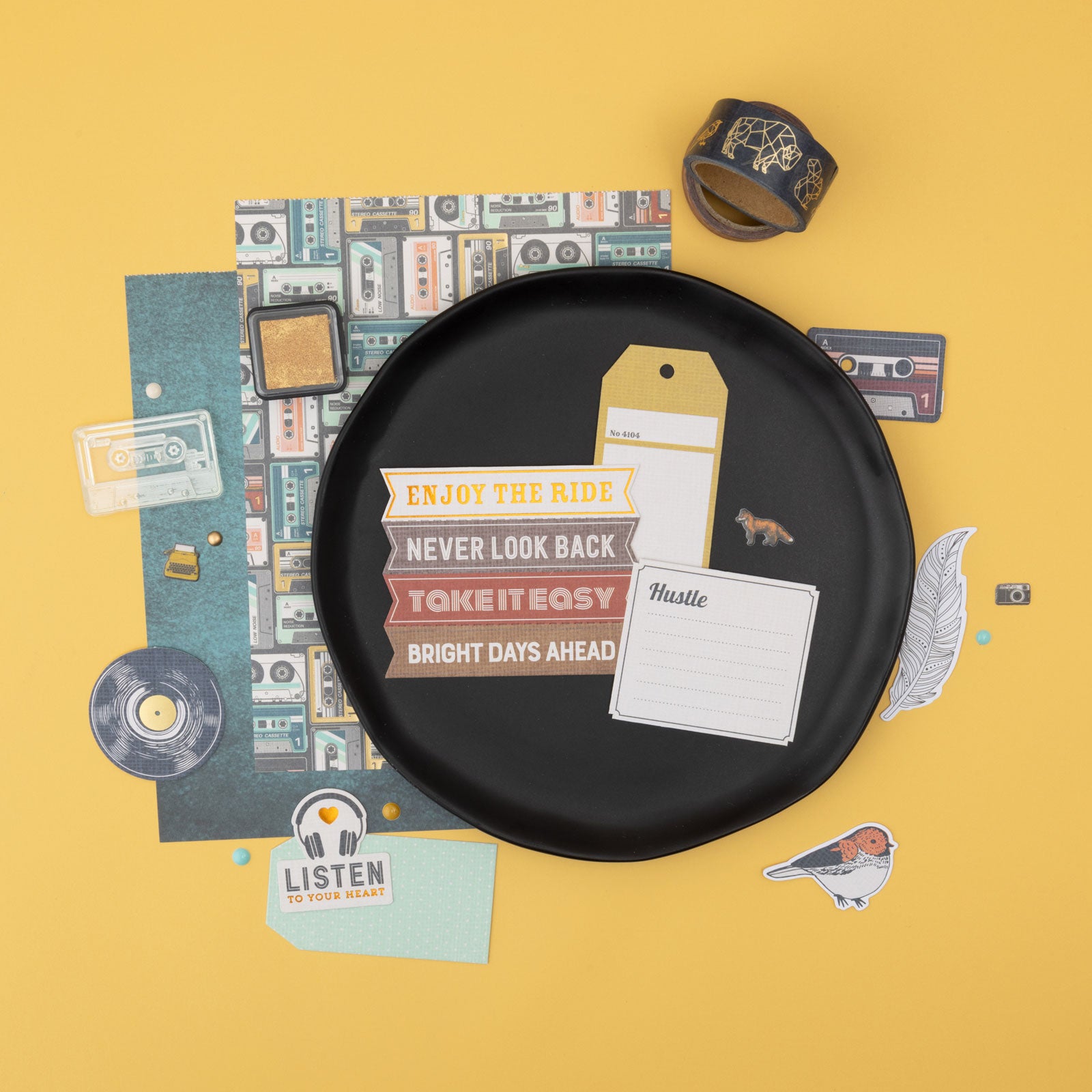 Cedar House 6x8" Paper Pad with Gold Foil