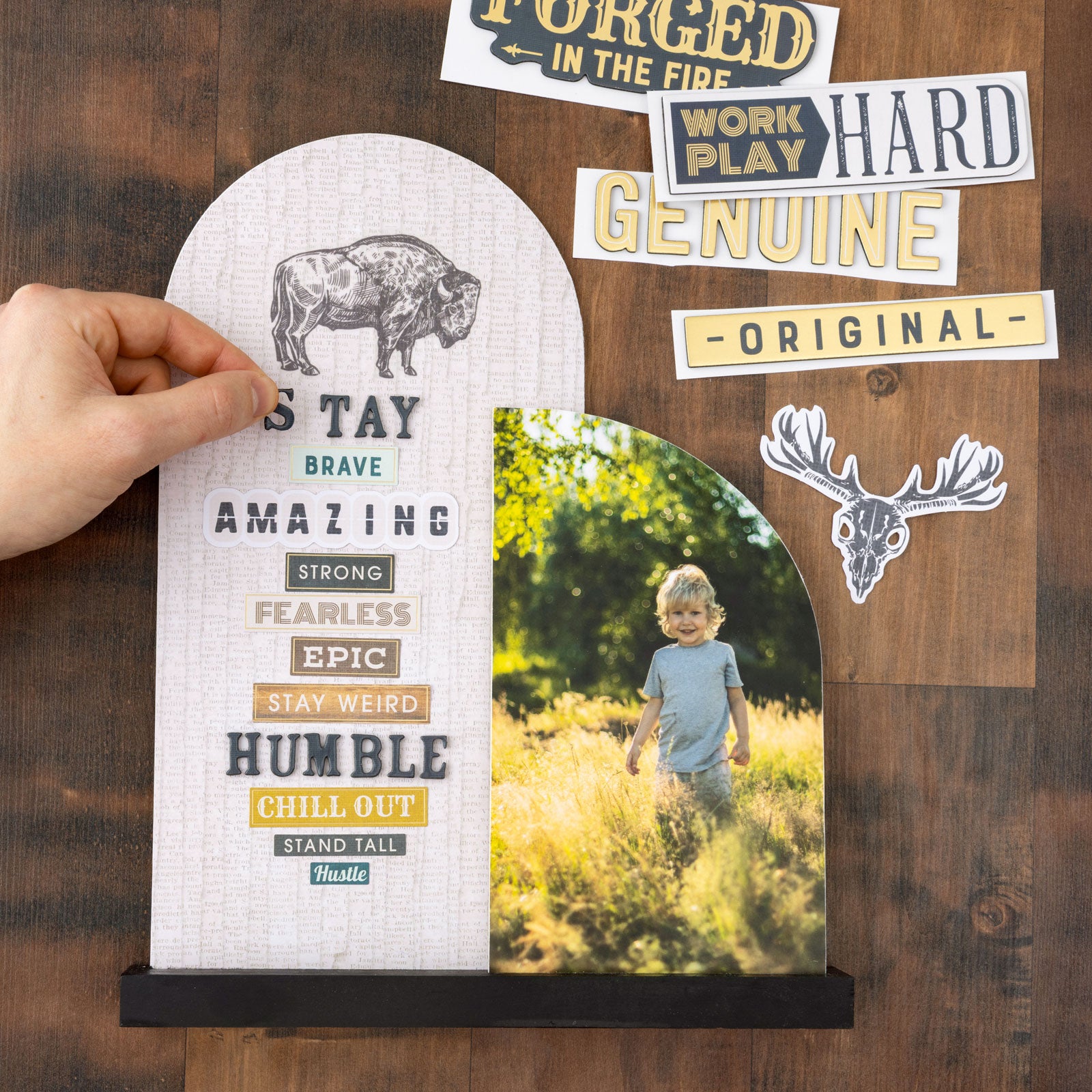 American Crafts Cedar House Thicker Phrase Stickers - 84 Piece