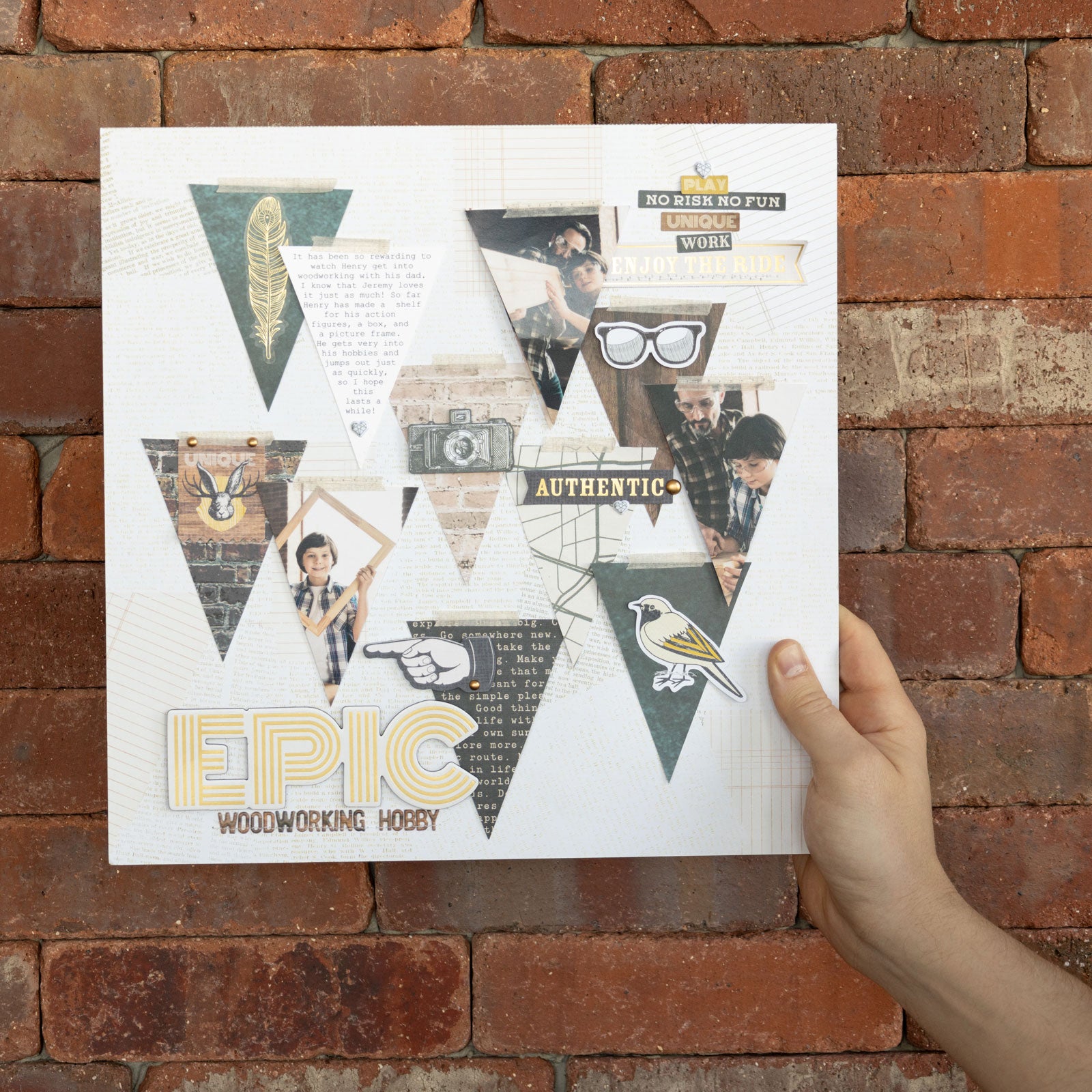 American Crafts Cedar House Thicker Phrase Stickers - 84 Piece