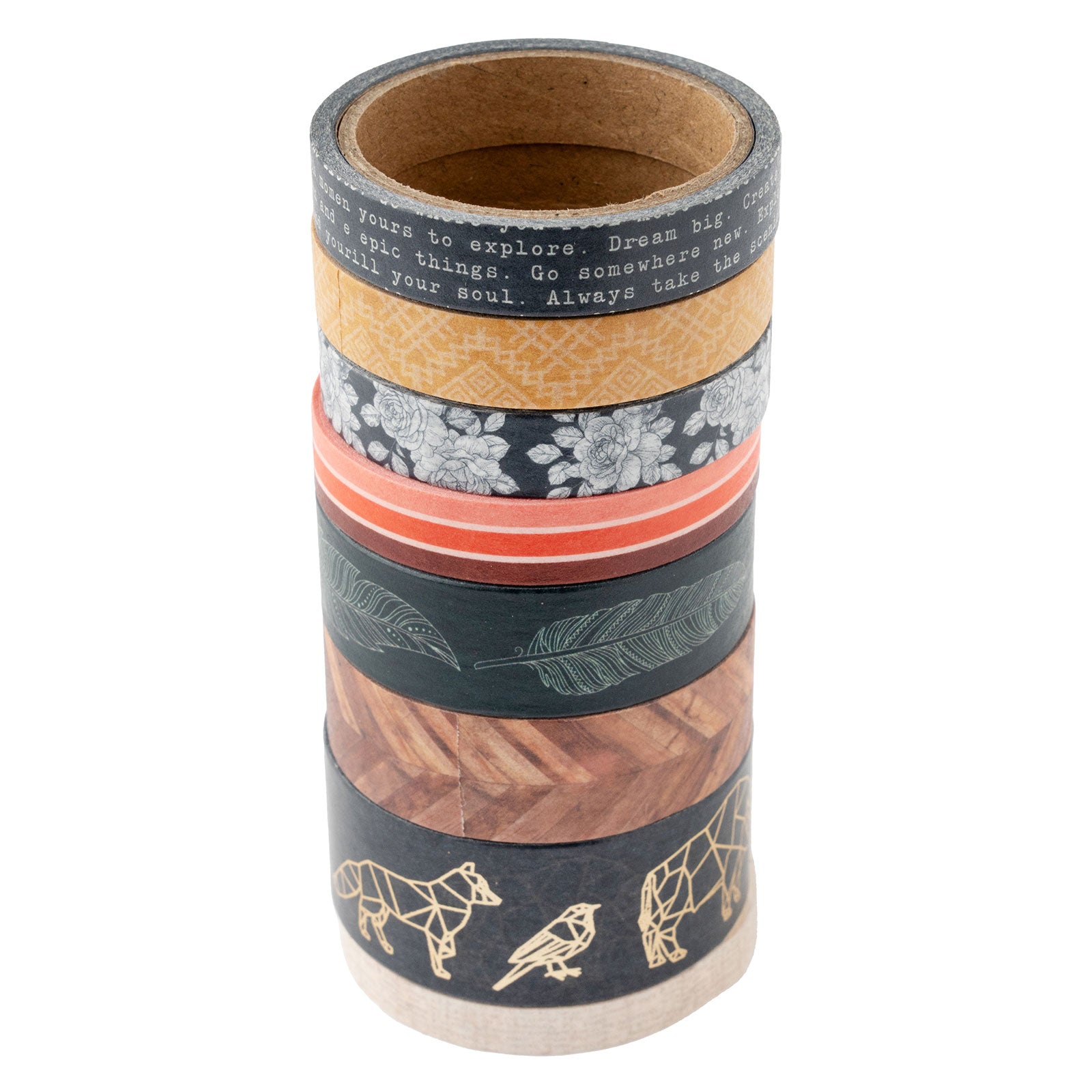 American Crafts Cedar House Washi Tape - 8 Pack