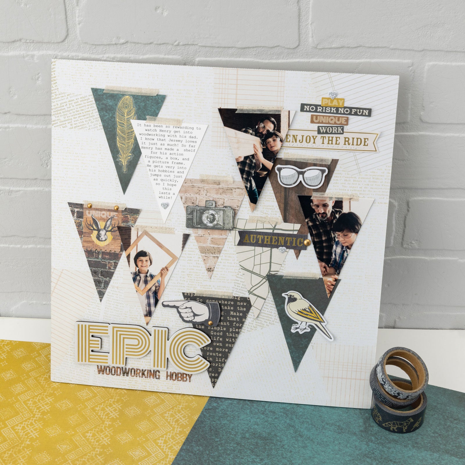 American Crafts Cedar House Washi Tape - 8 Pack