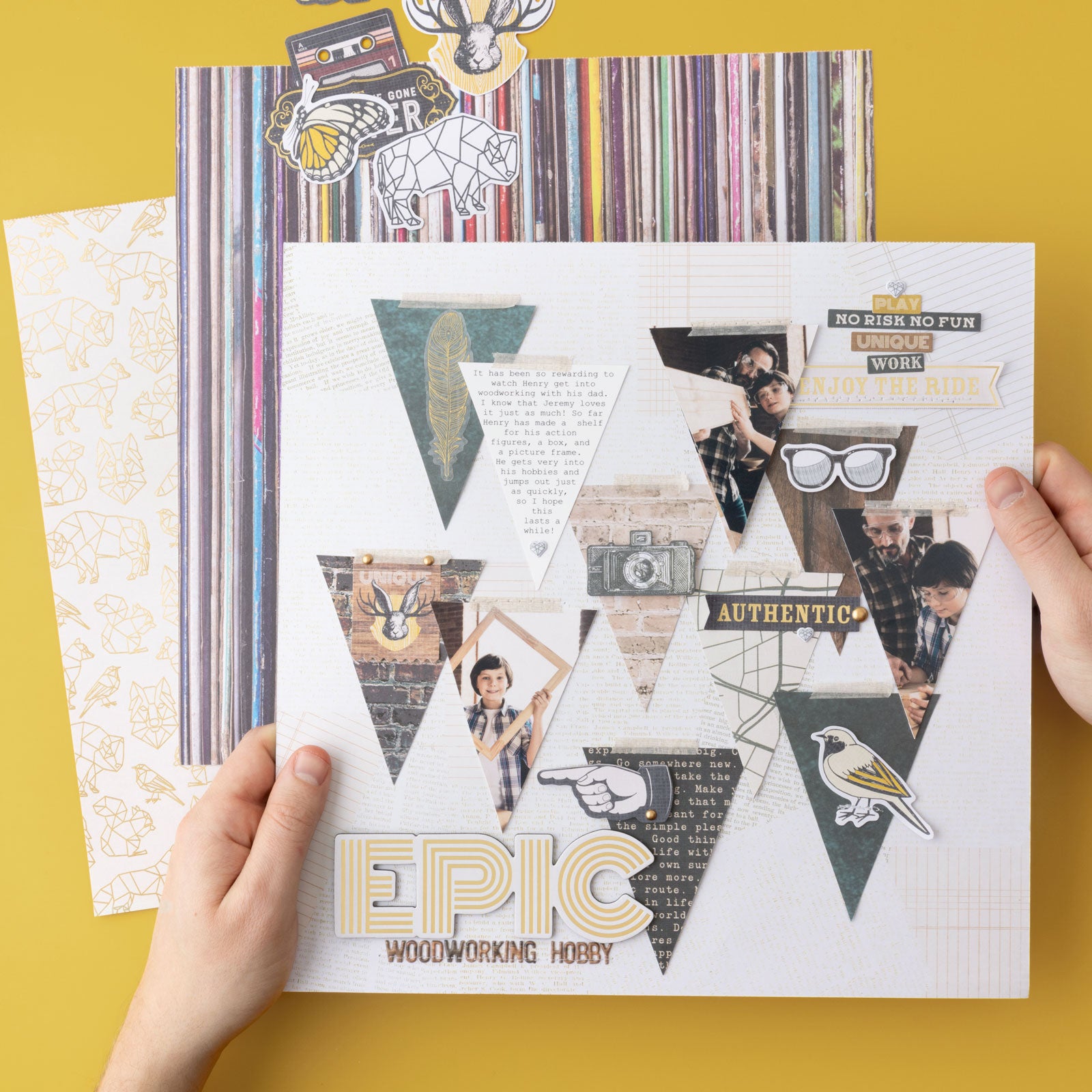 American Crafts Cedar House Ephemera Icon Die Cut Shapes - 72 Piece