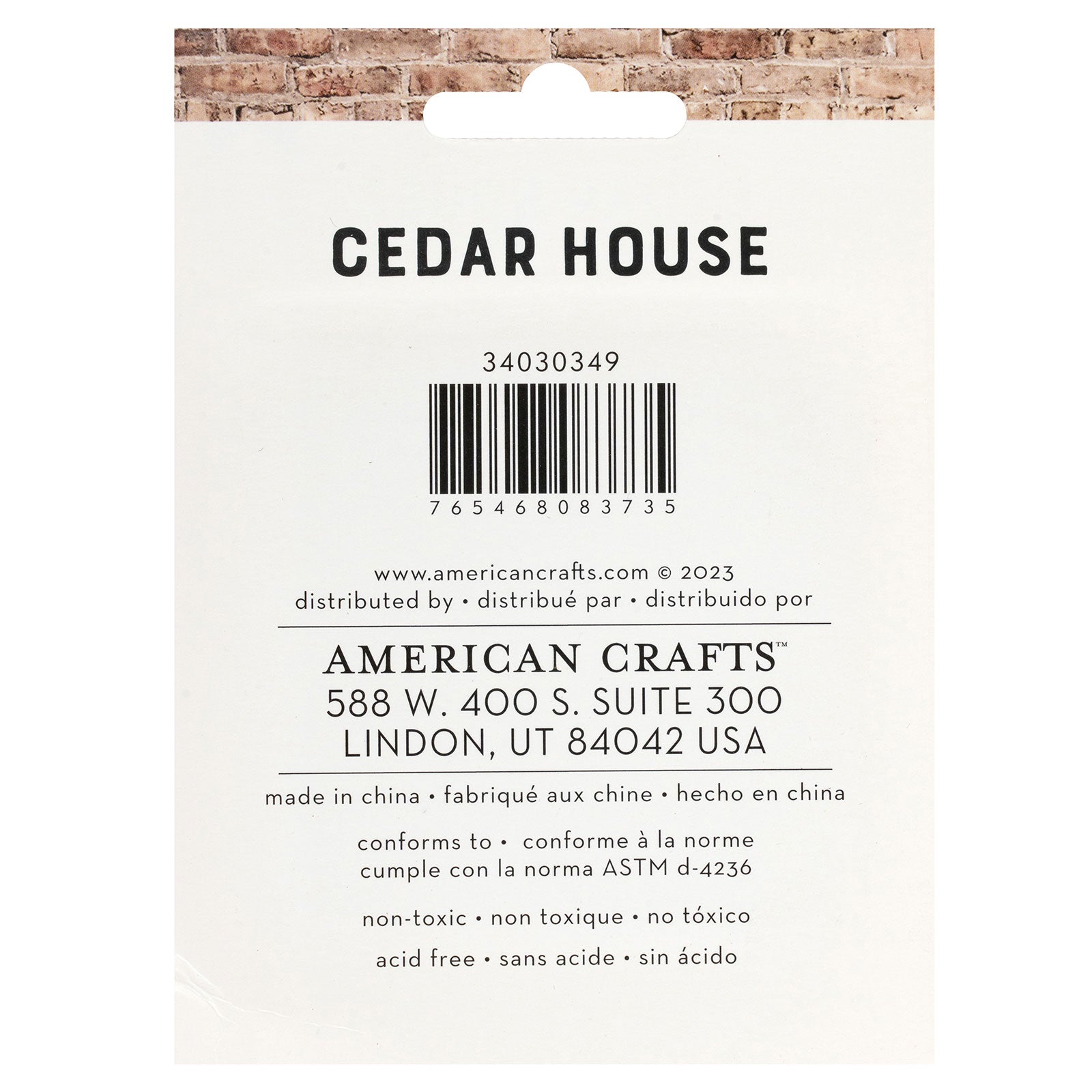 American Crafts Cedar House Medium Ink Pad - 4 Piece