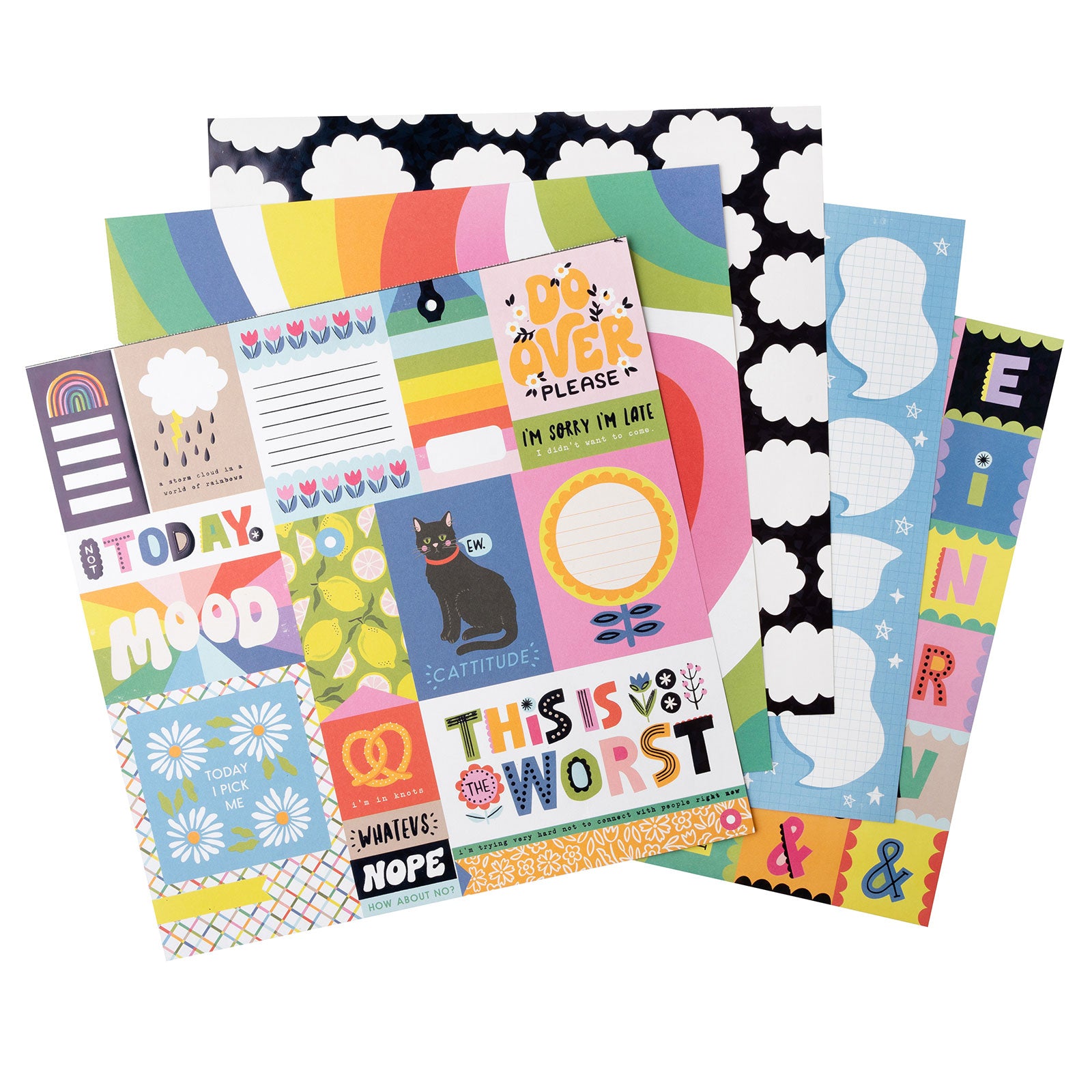 American Crafts Whatevs Double-Sided 12 x 12 Paper Pad