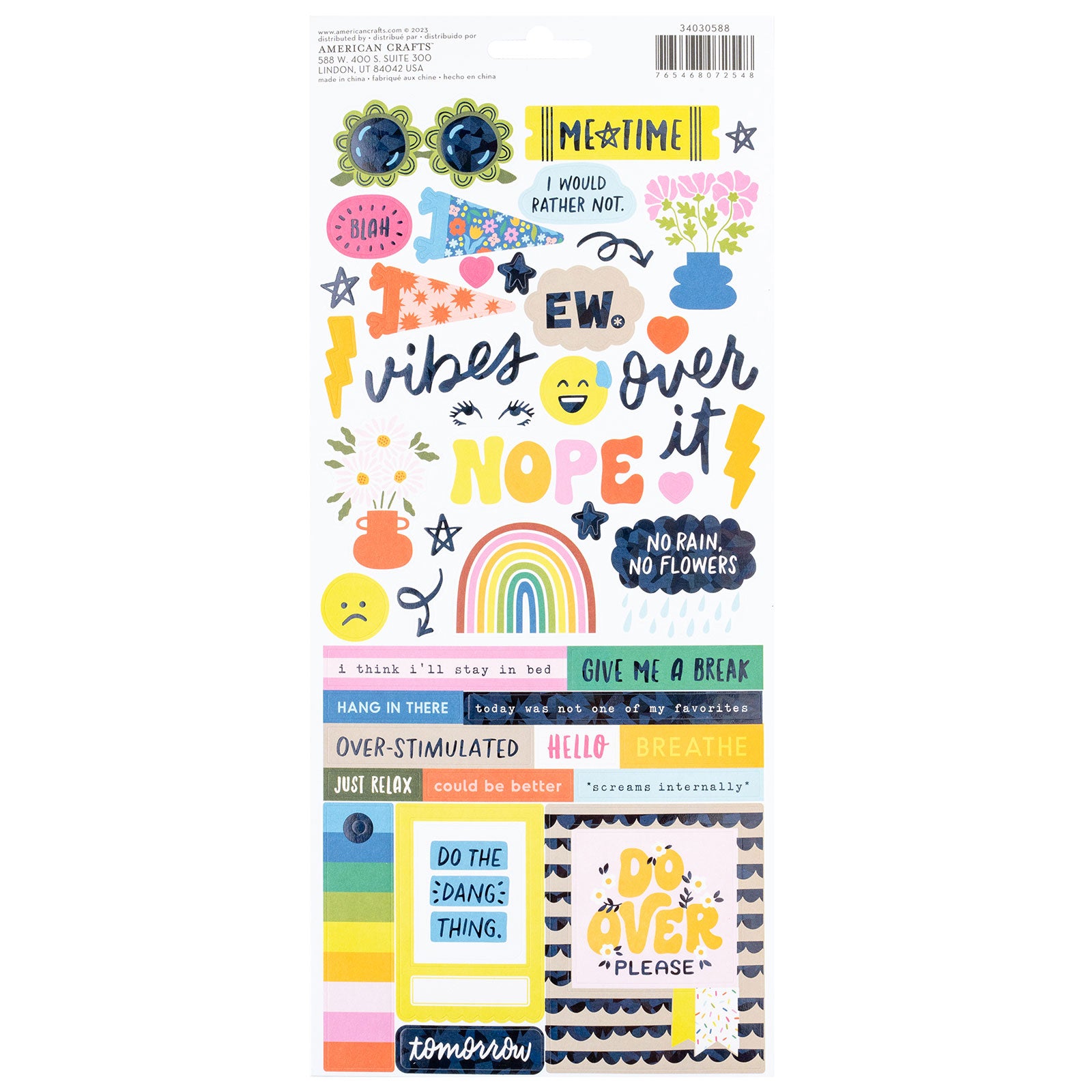 American Crafts Whatevs Icon Stickers - 89 Piece