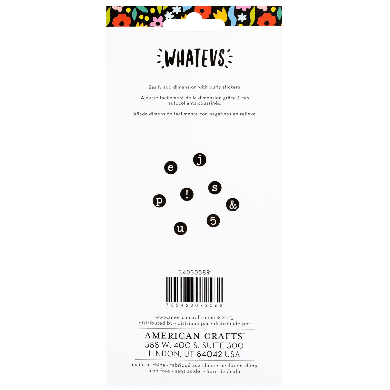 Whatevs Alphabet Sticker Set