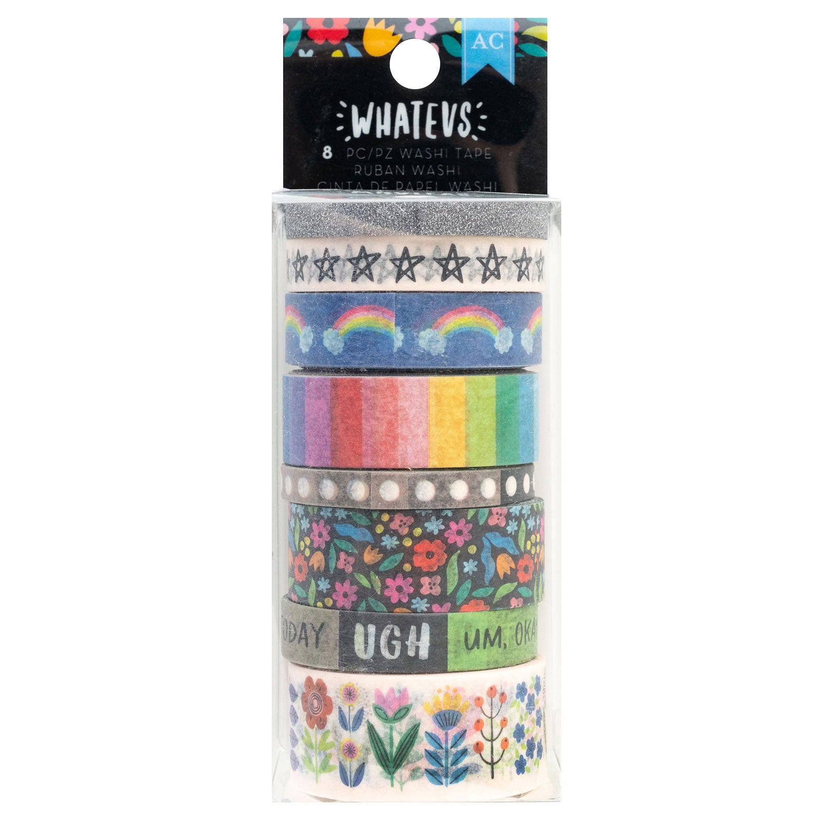 American Crafts Whatevs Washi Tape - 8 Pack