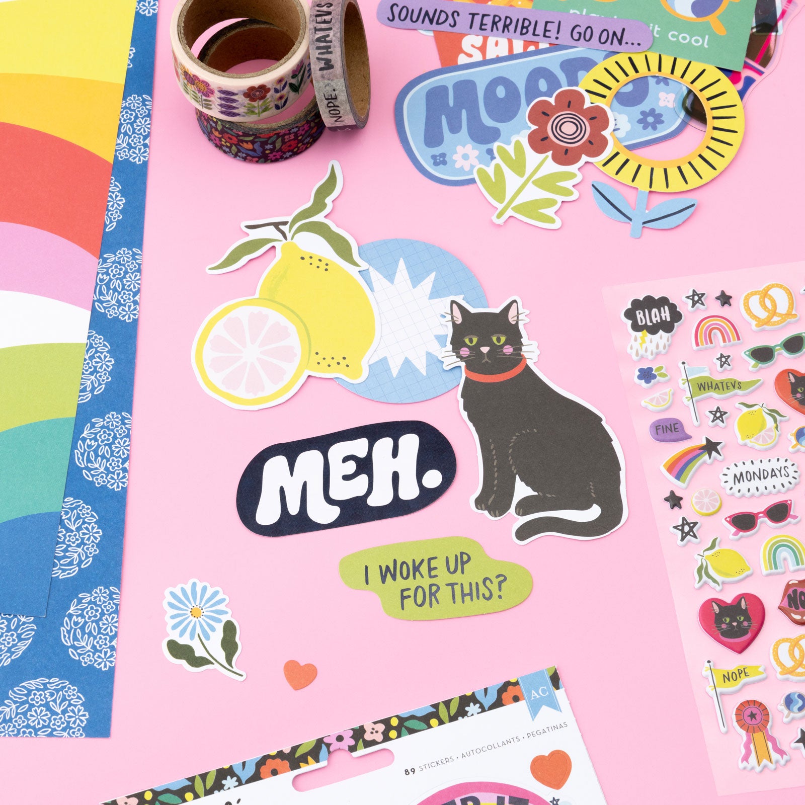 American Crafts Whatevs Washi Tape - 8 Pack