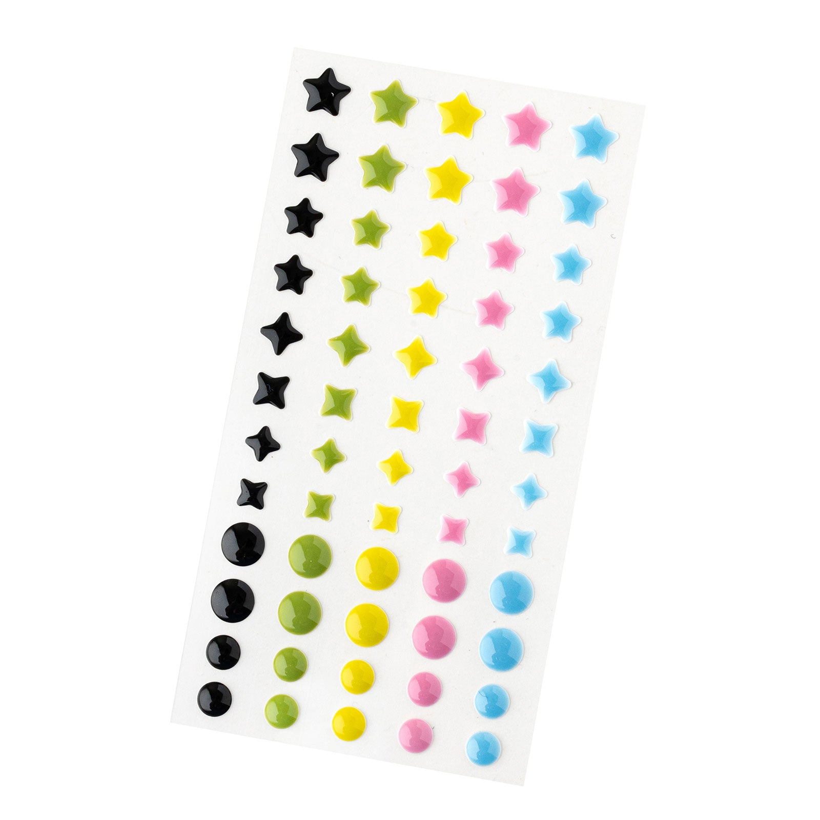 American Crafts Whatevs Enamel Dot Stickers - 60 Piece