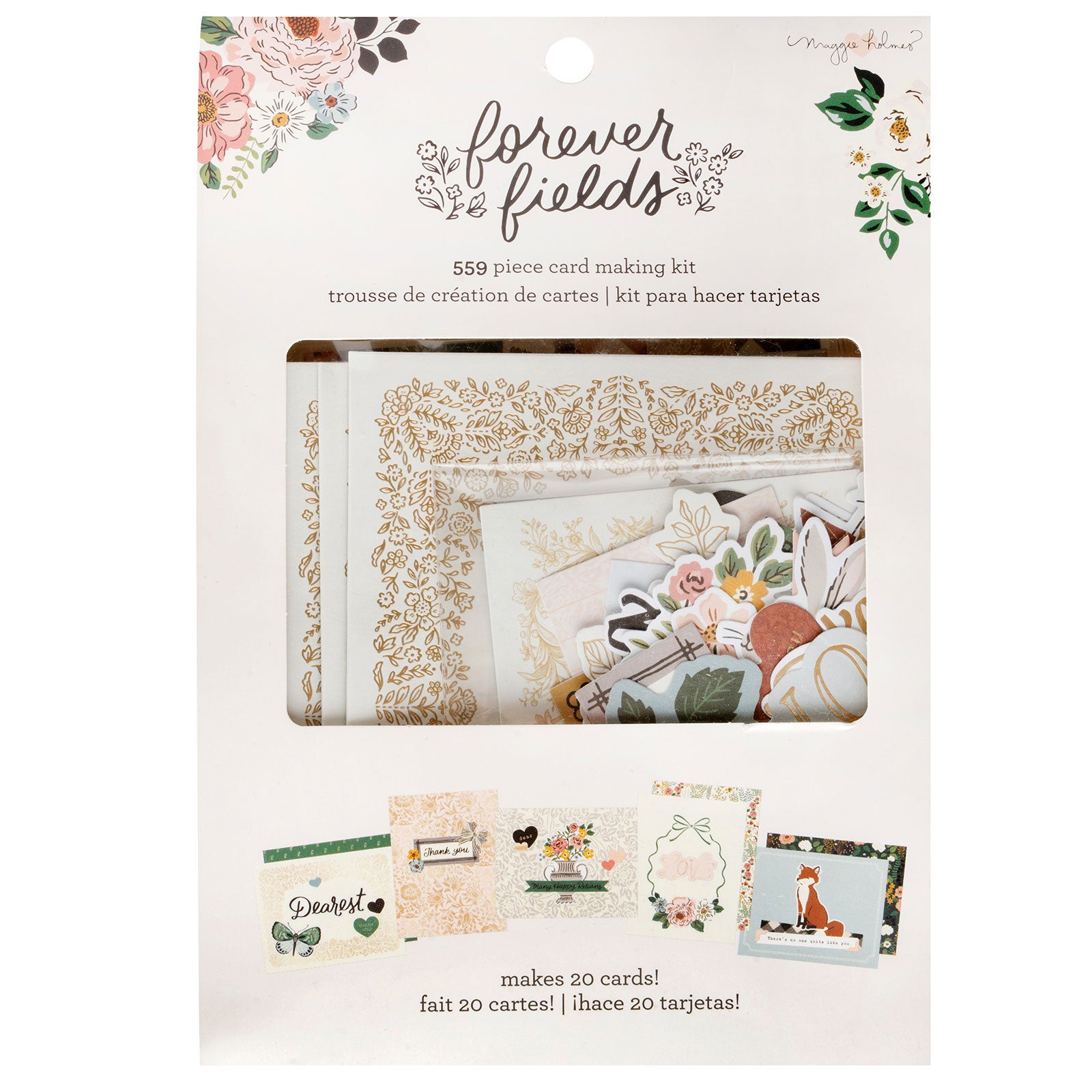 American Crafts Maggie Holmes Forever Fields Card Making Kit - 559 Piece