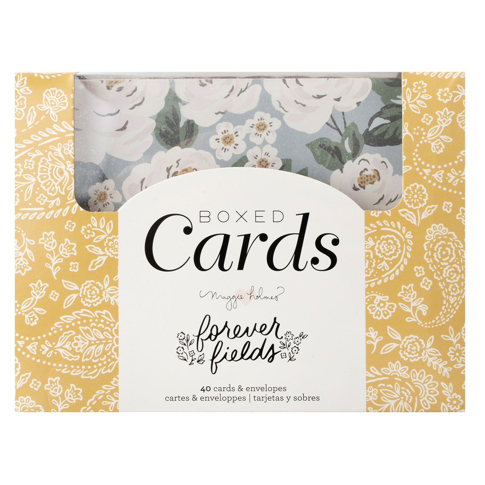 American Crafts Maggie Holmes Forever Fields Box Cards - 40 Pack