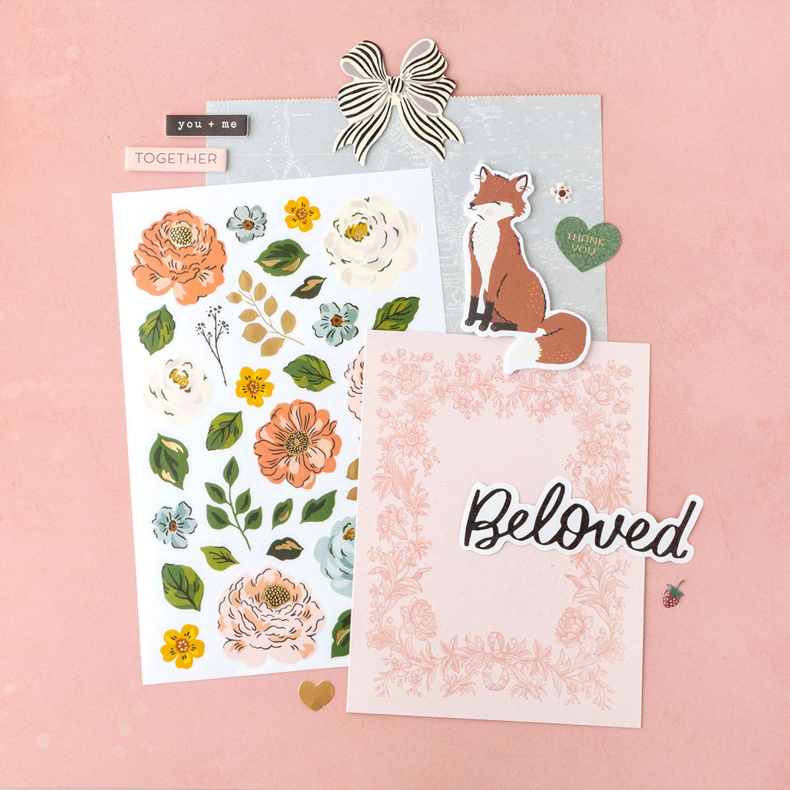 American Crafts Maggie Holmes Forever Fields Box Cards - 40 Pack