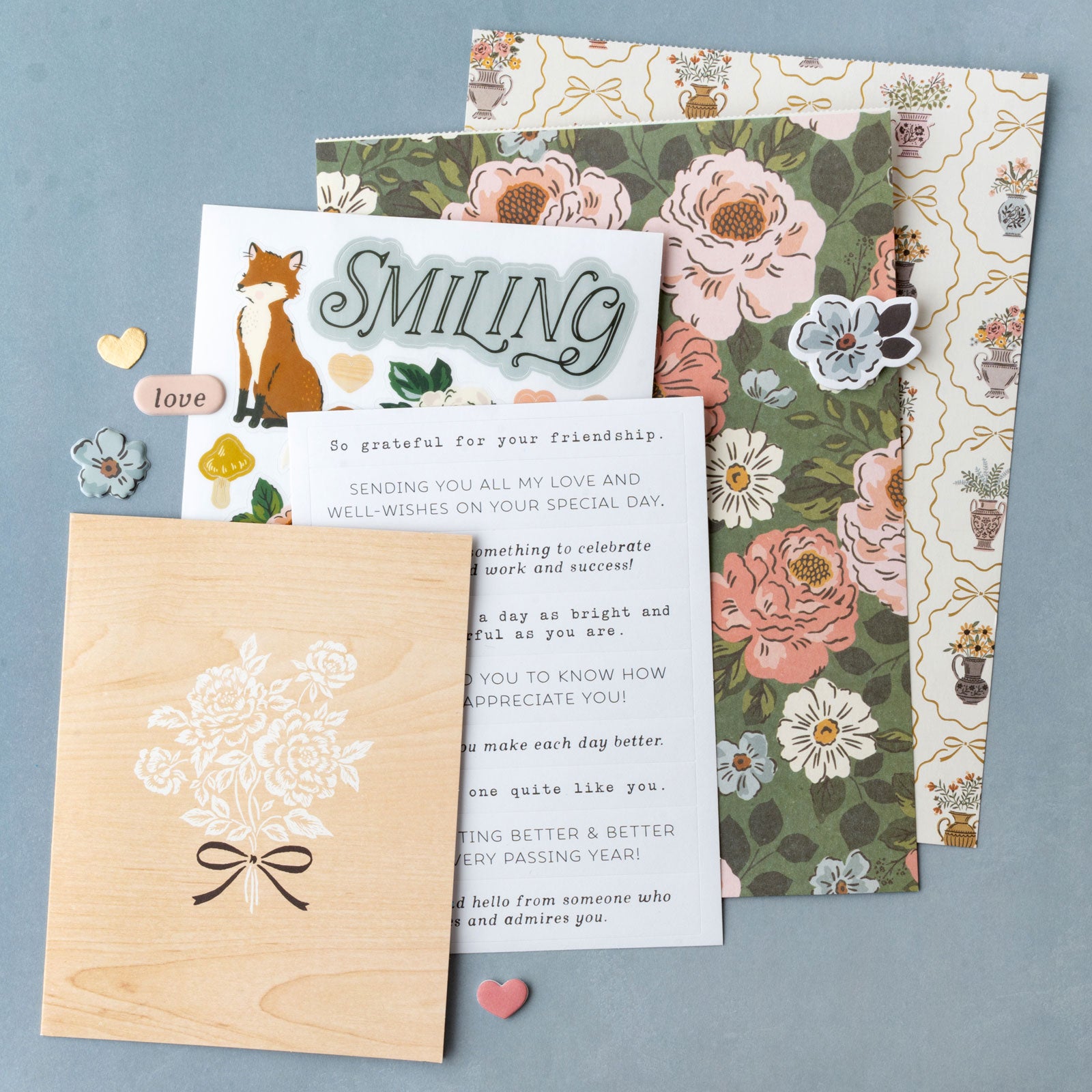 American Crafts Maggie Holmes Forever Fields Box Cards - 40 Pack