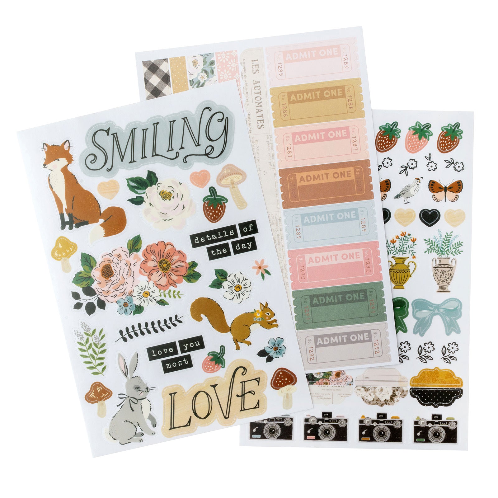 American Crafts Maggie Holmes Forever Fields Sticker Book - 375 Piece