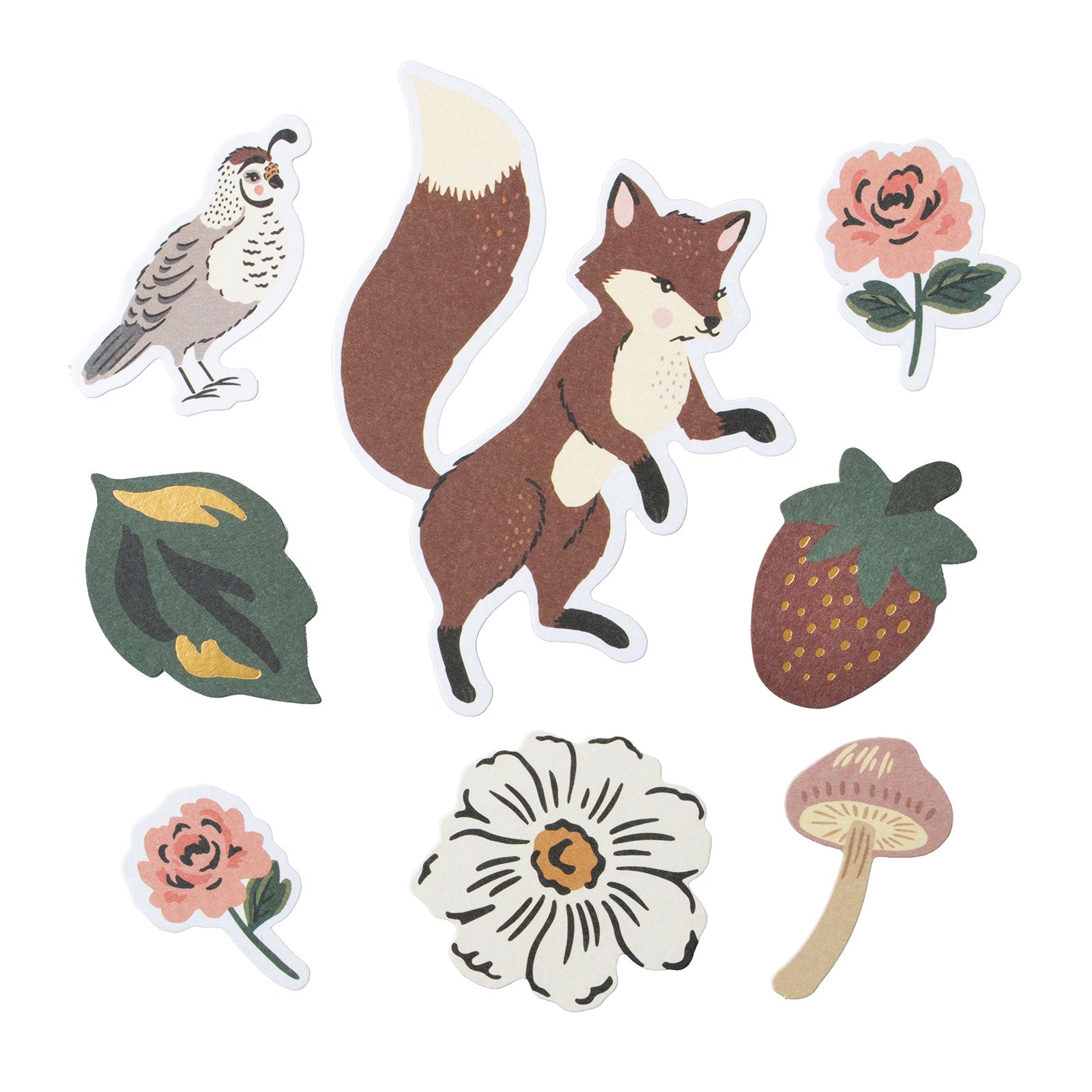 American Crafts Maggie Holmes Forever Fields Ephemera Icon Die Cut Shapes - 78 Piece